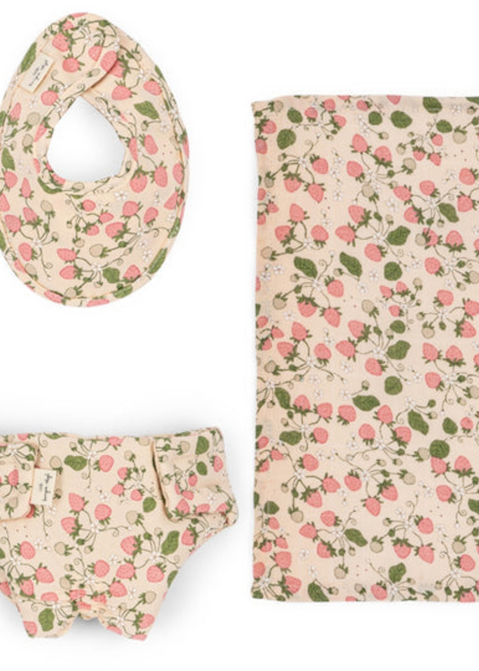 Doll nursery set, strawberry fields, Kong's cold