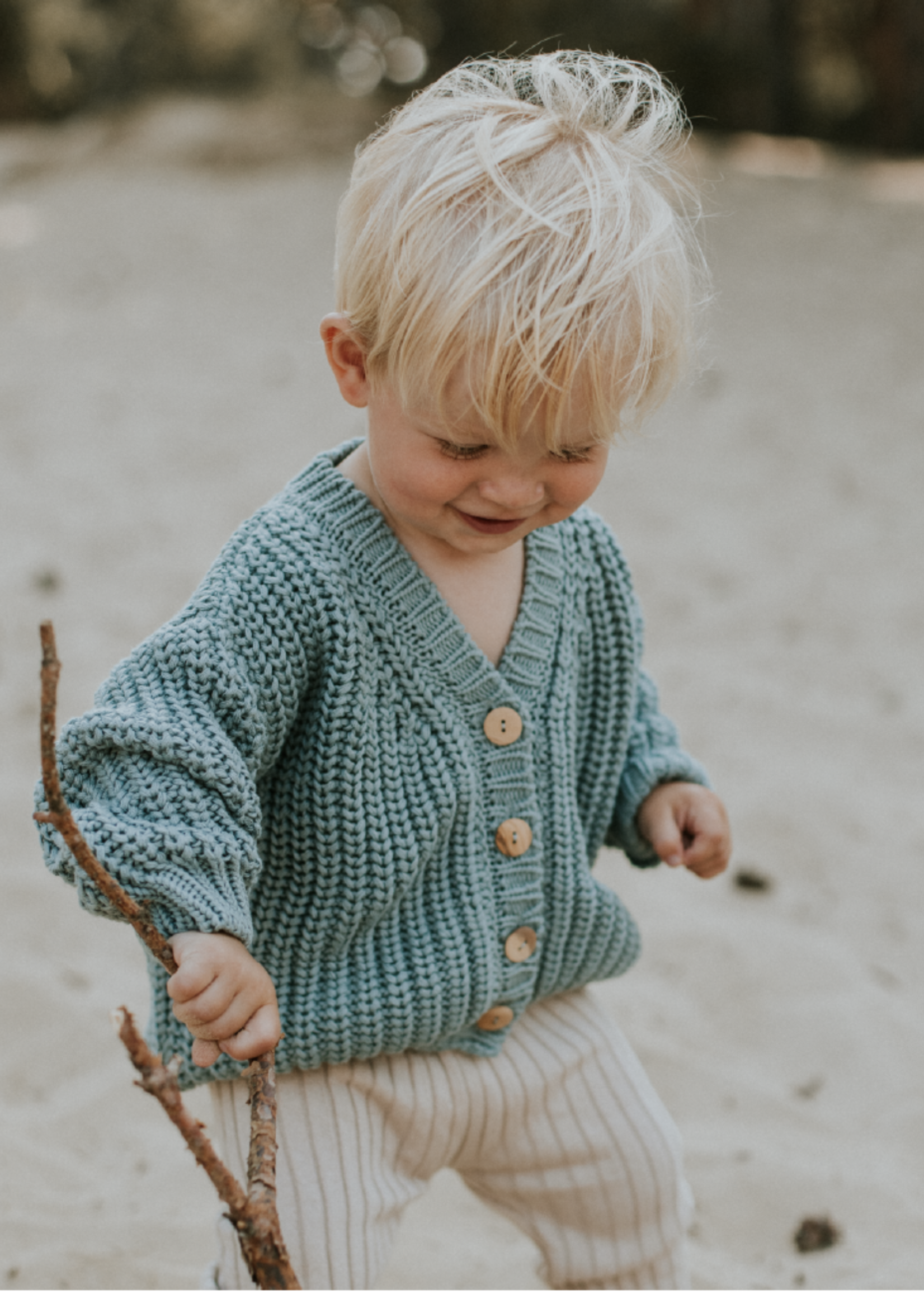 Yuki Yuki specials, chunky knitted cardigan Ocean, Yuki