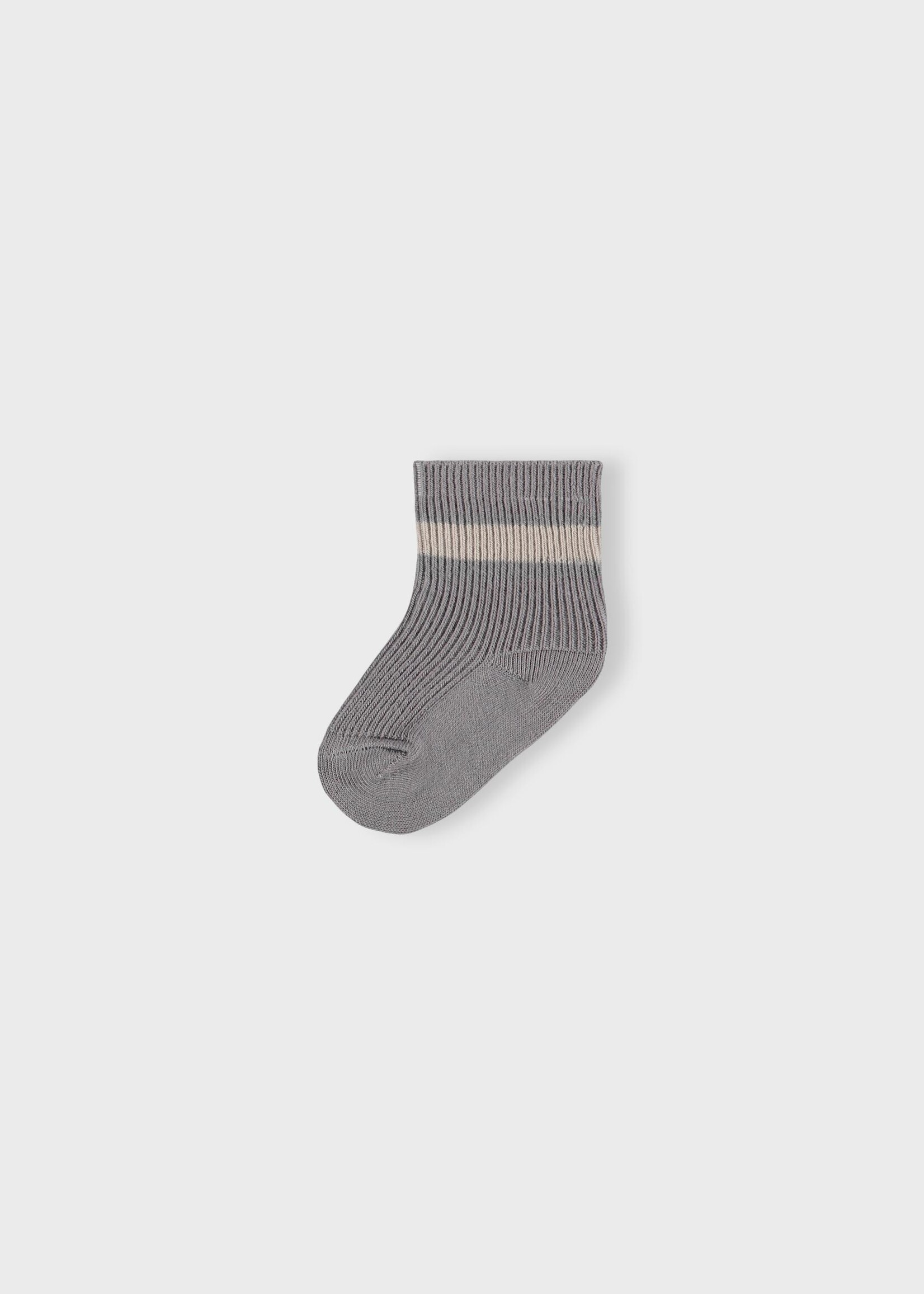 Lil Atelier 3 pack socks stripe quiet shade baby, Lil Atelier