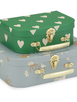 Konges Sjold 2 pack suitcase FARM BLUE/AISURU GREEN, Konges sjold