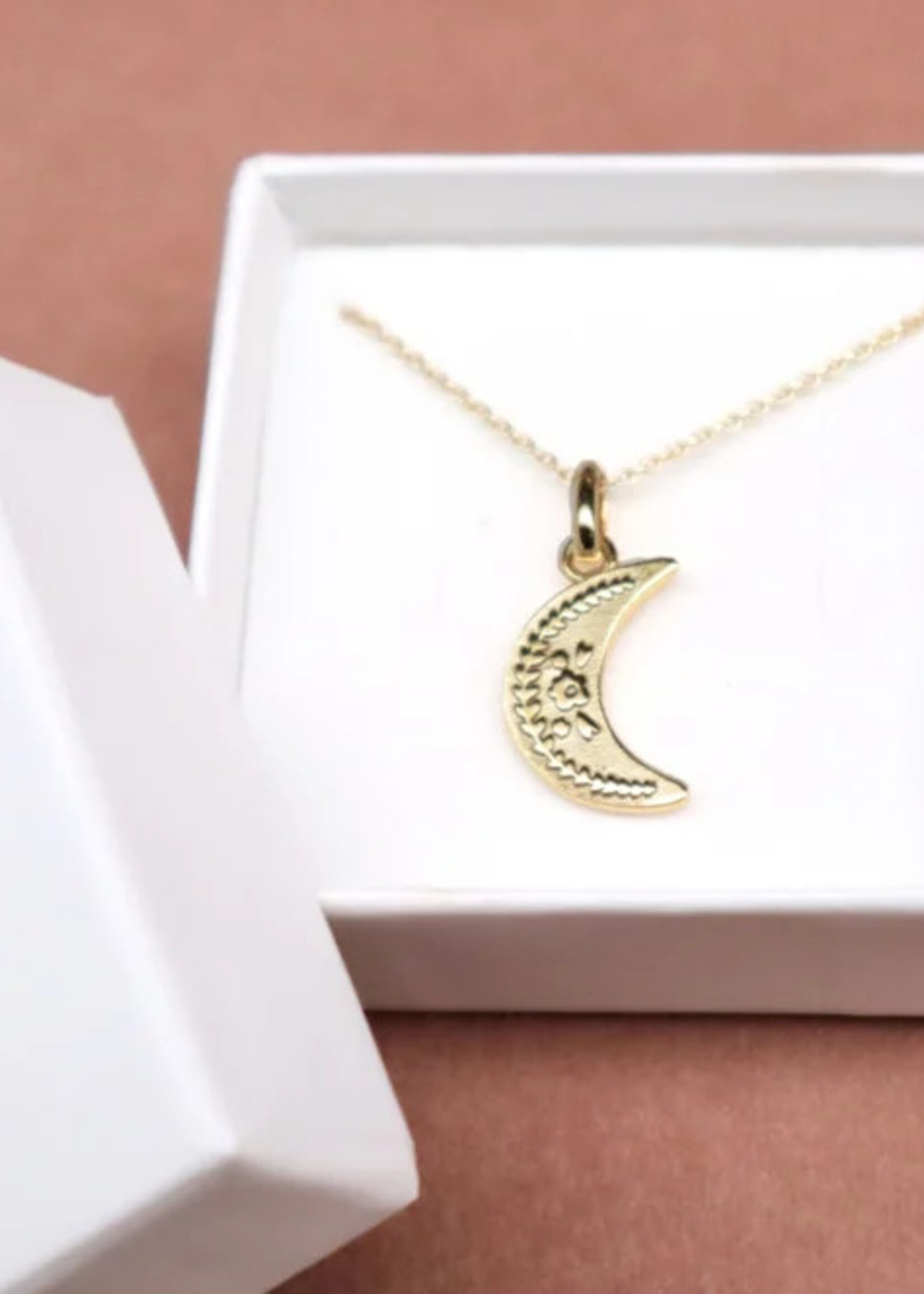 Van Pauline Necklace gold moon, VanPauline
