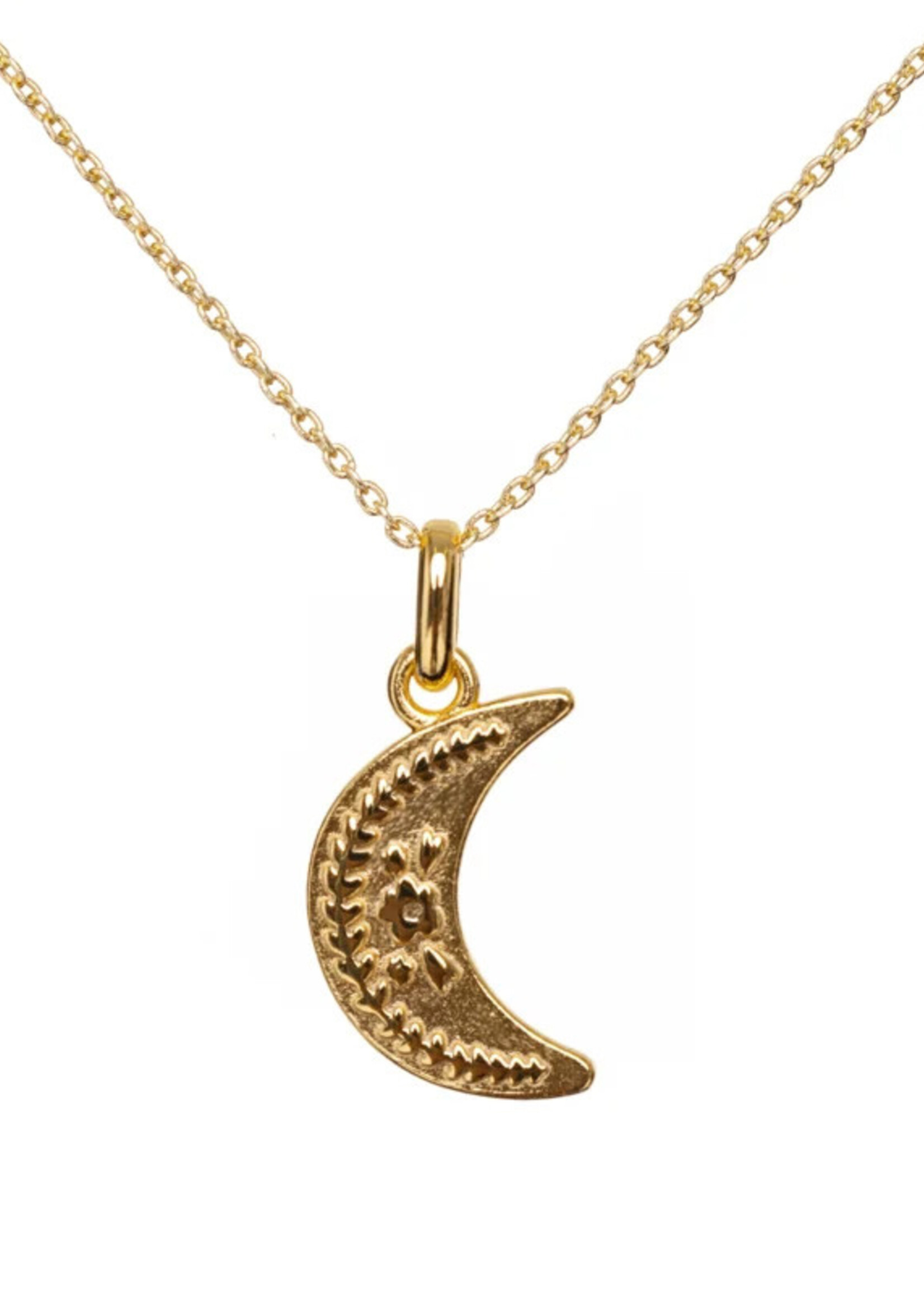 Van Pauline Necklace gold moon, VanPauline