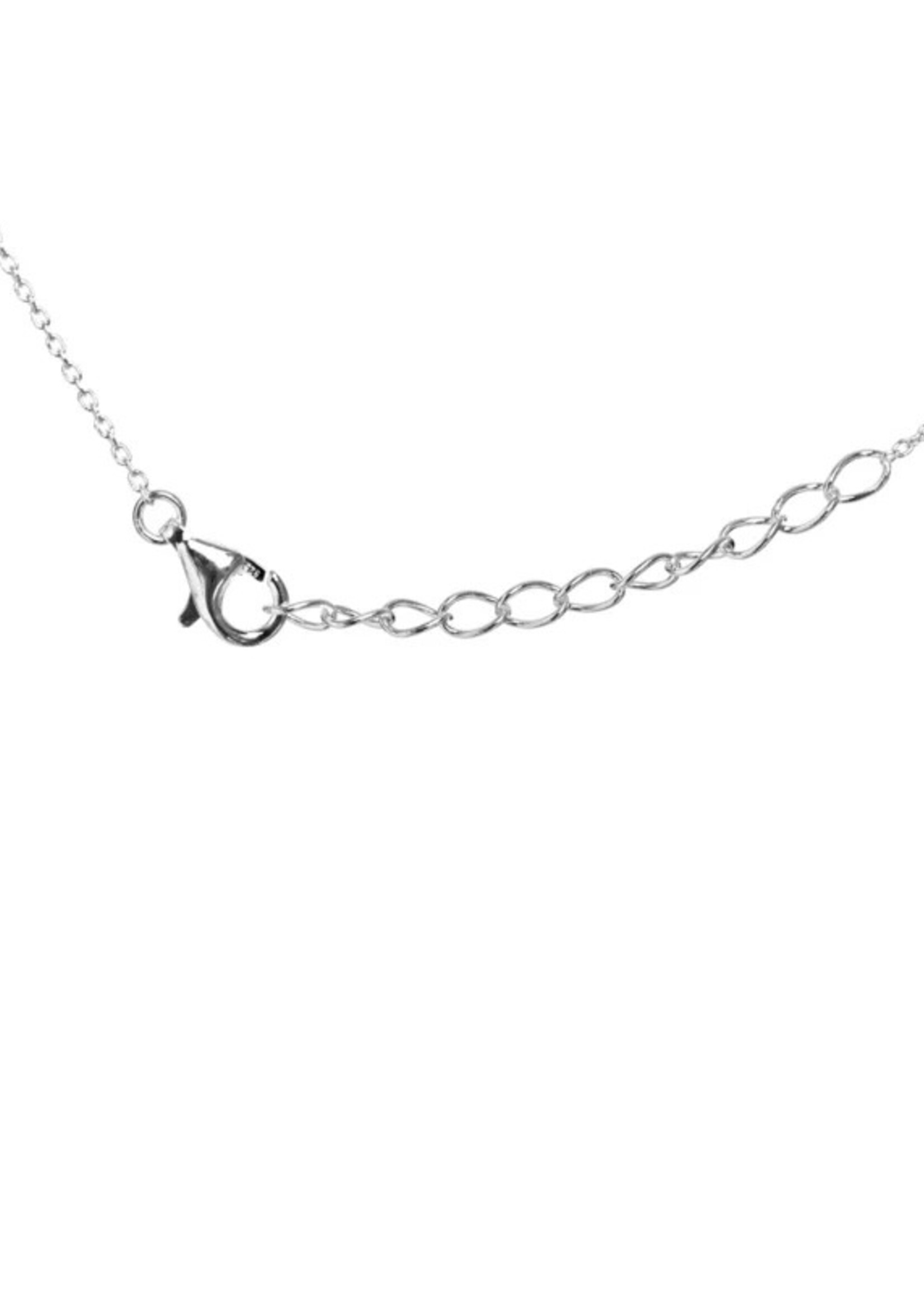 Van Pauline Necklace silver enamal rainbow, VanPauline