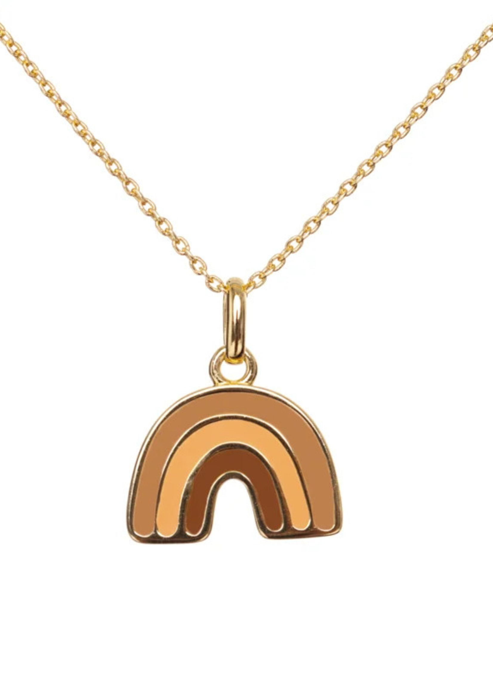 Van Pauline Necklace gold  enamal Rainbow, VanPauline