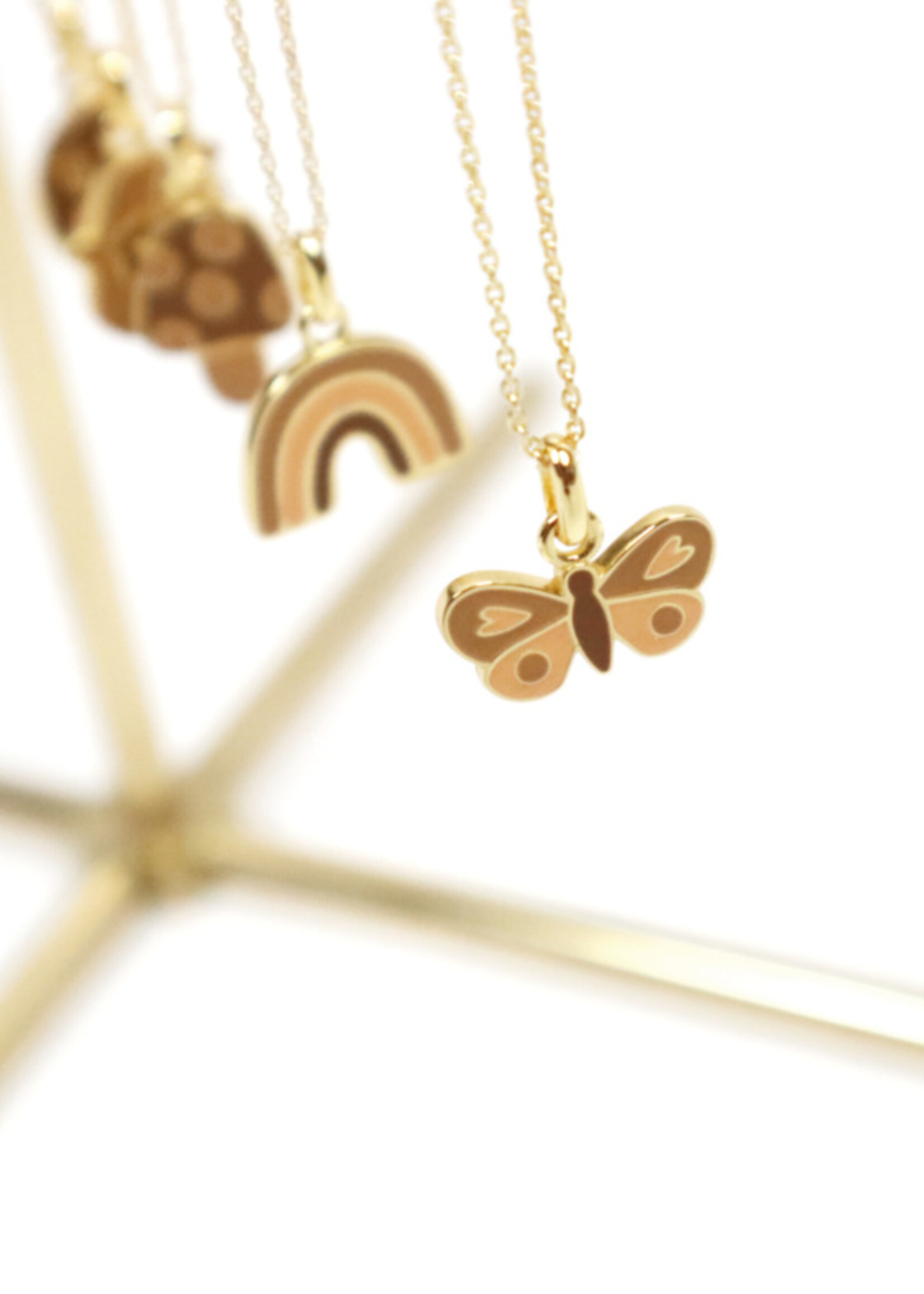 Van Pauline Necklace gold  enamal Butterfly, VanPauline