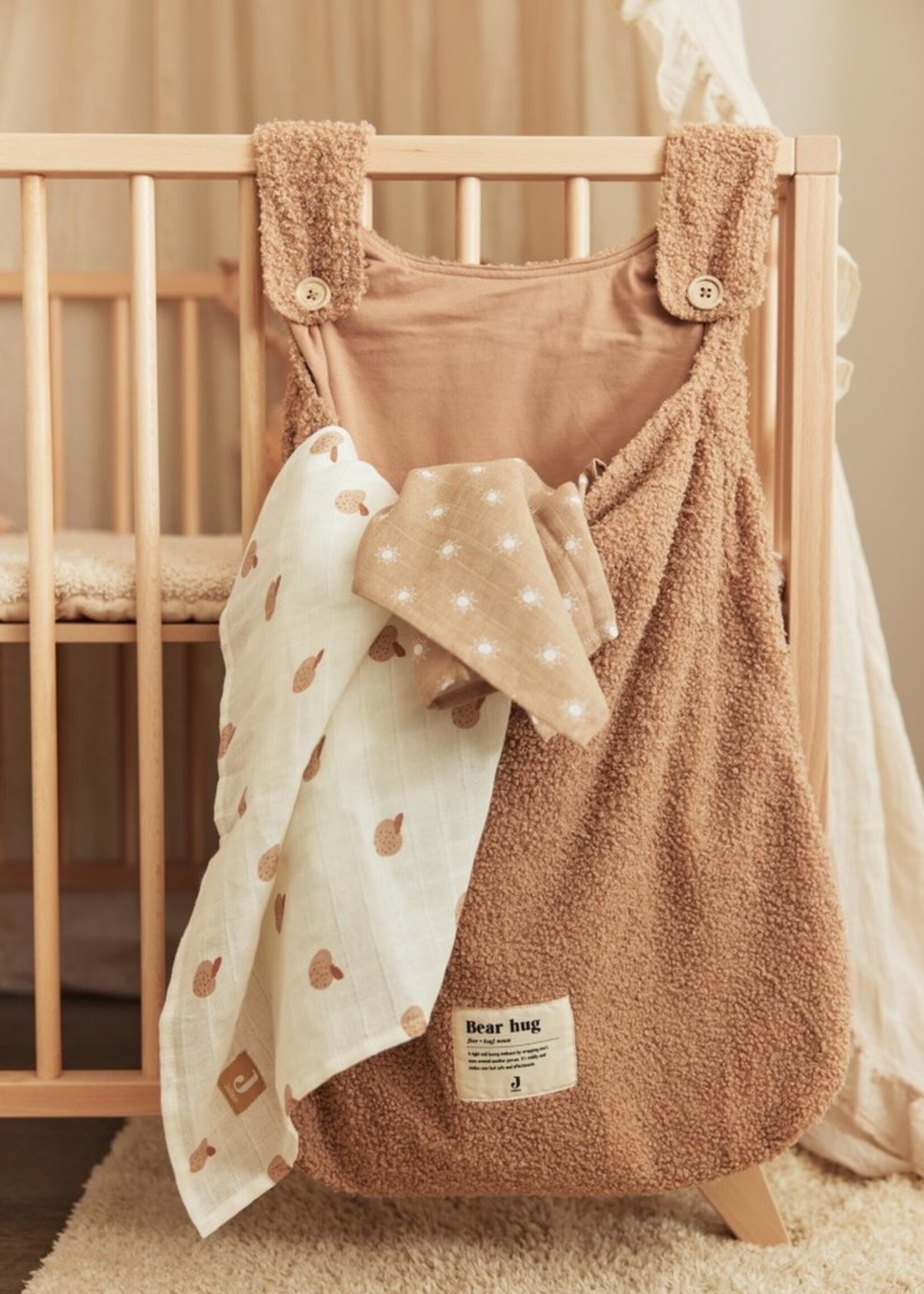 Jollein Boxopbergzak boucle Biscuit, Jollein