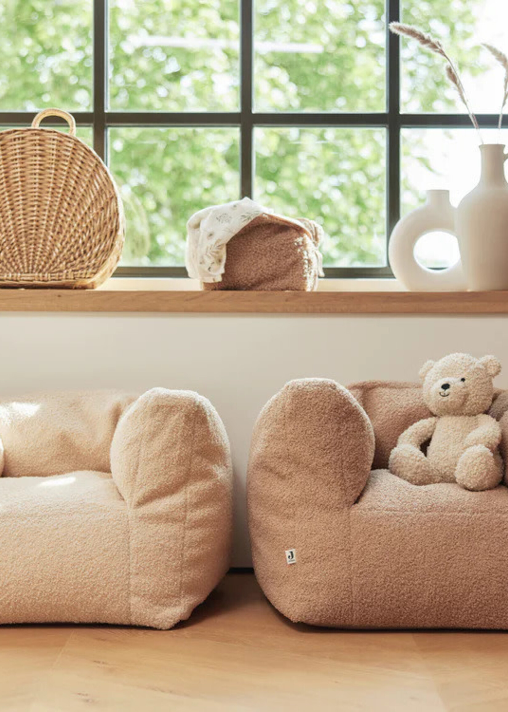 Jollein Kinderfauteuil boucle Biscuit, Jollein