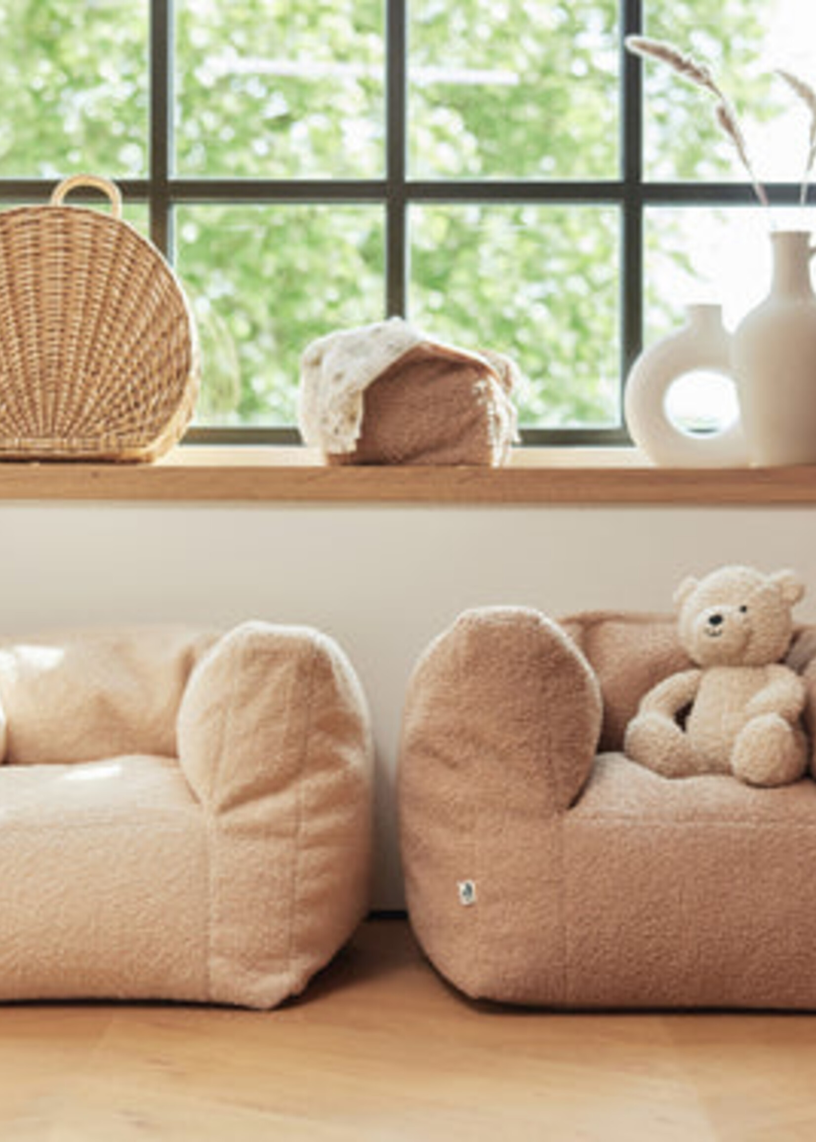 Jollein Kinderfauteuil boucle naturel, Jollein