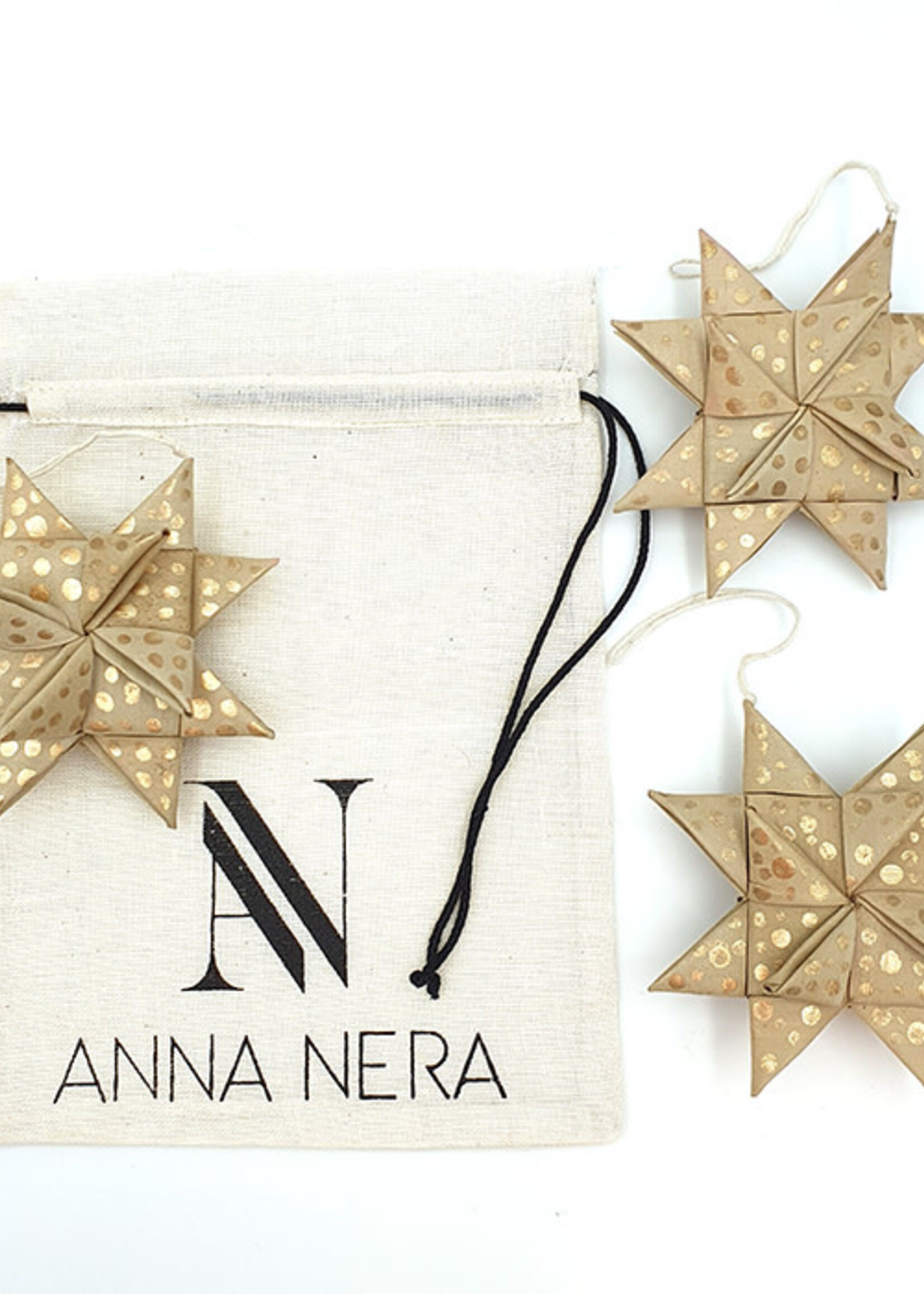 ster goud palmblad set van 3, Anna Nera