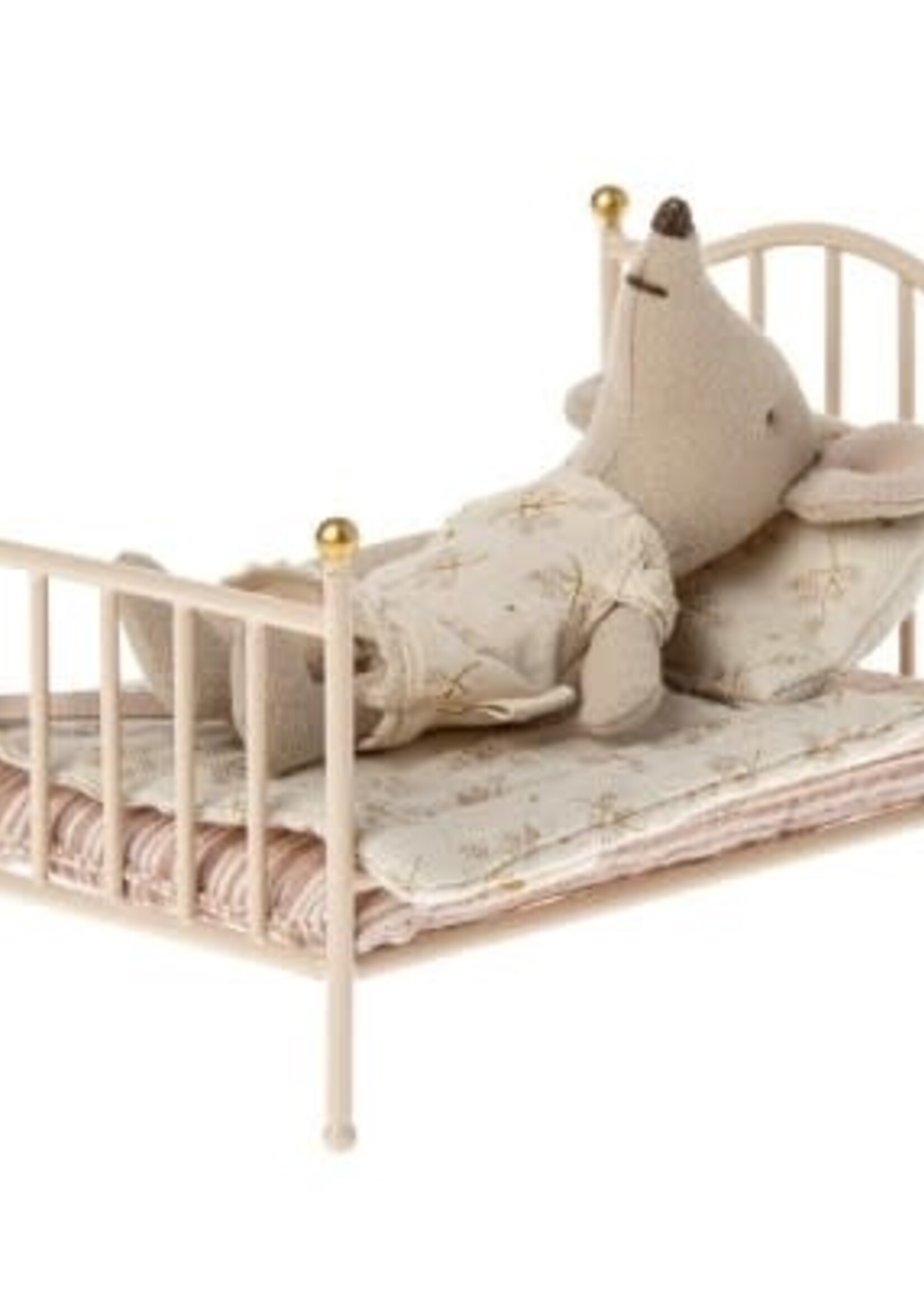 Maileg Vintage bed mouse rose, Maileg