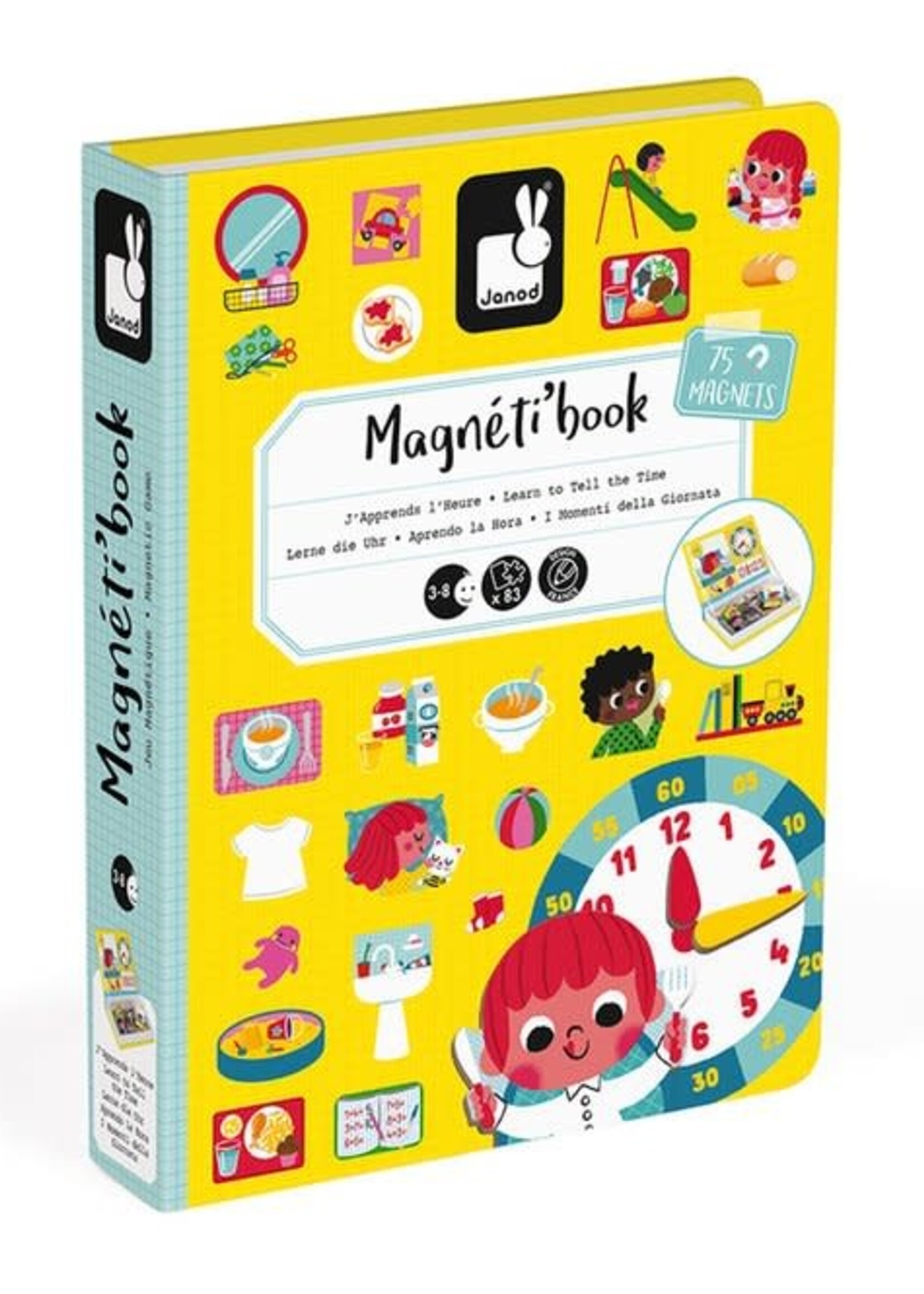 Janod Janod Magnetibook klok kijken