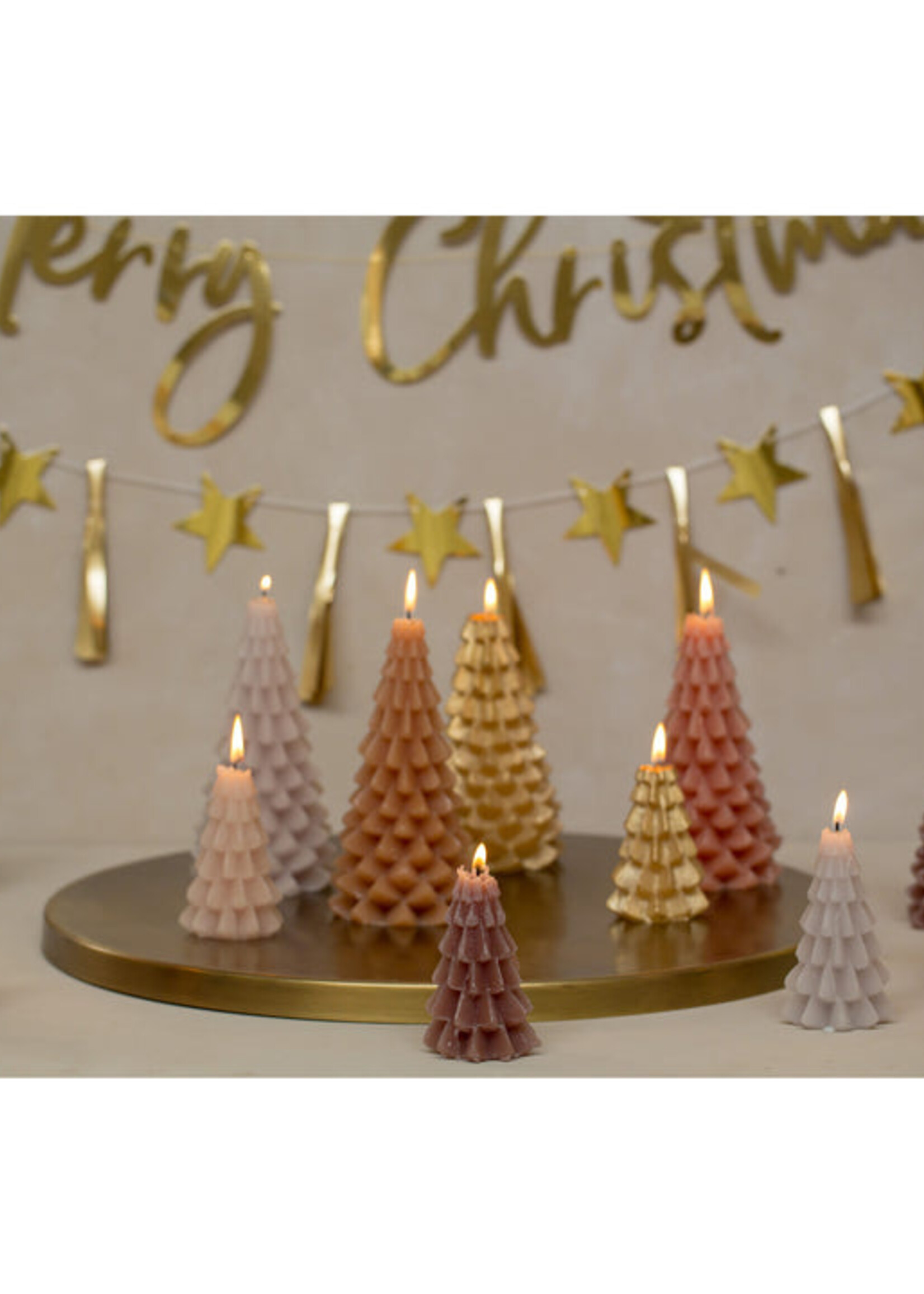 Rustik Lys Kertsboom klein Gold, Rustik Lys