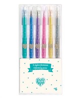 Djeco Set glitter gelpennen 6 stuks, djeco