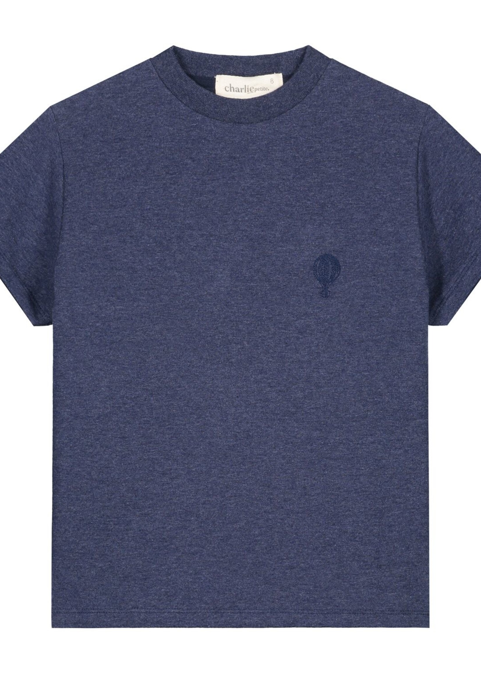 Charlie Petite Eddie T-shirt blue melange, Charlie Petite