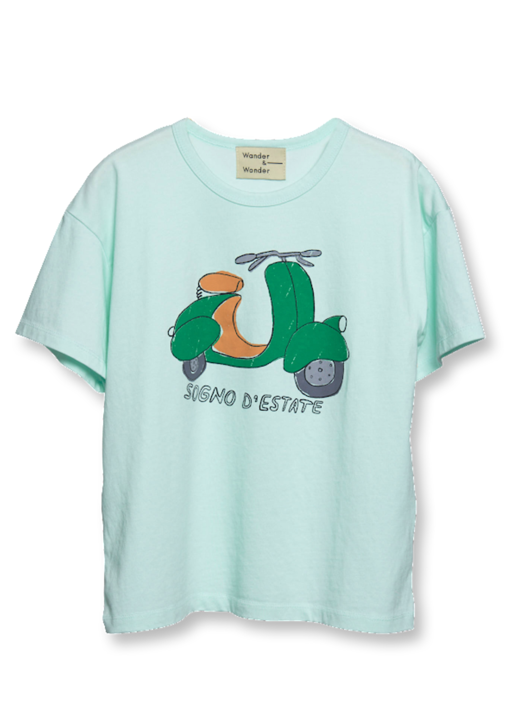 Wander & wonder Scooter T-shirt Pistachio Wander &wonder