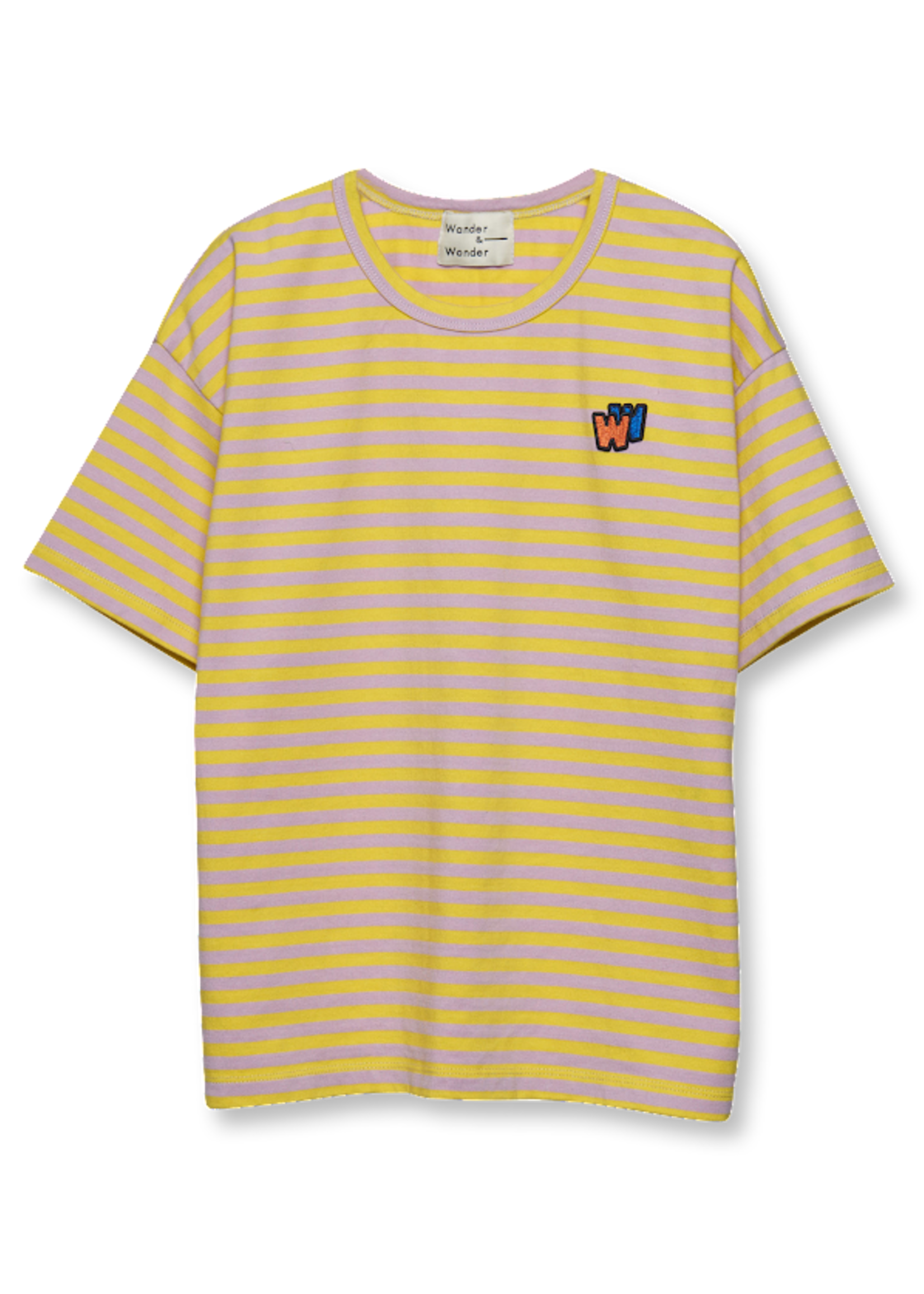 Wander & wonder Striped tee Lemon, Wander &wonder