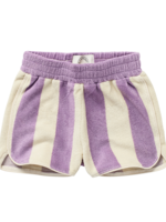 Sproet & Sprout Sport shorts terry stripe print lilac breeze, Sproet & Sprout