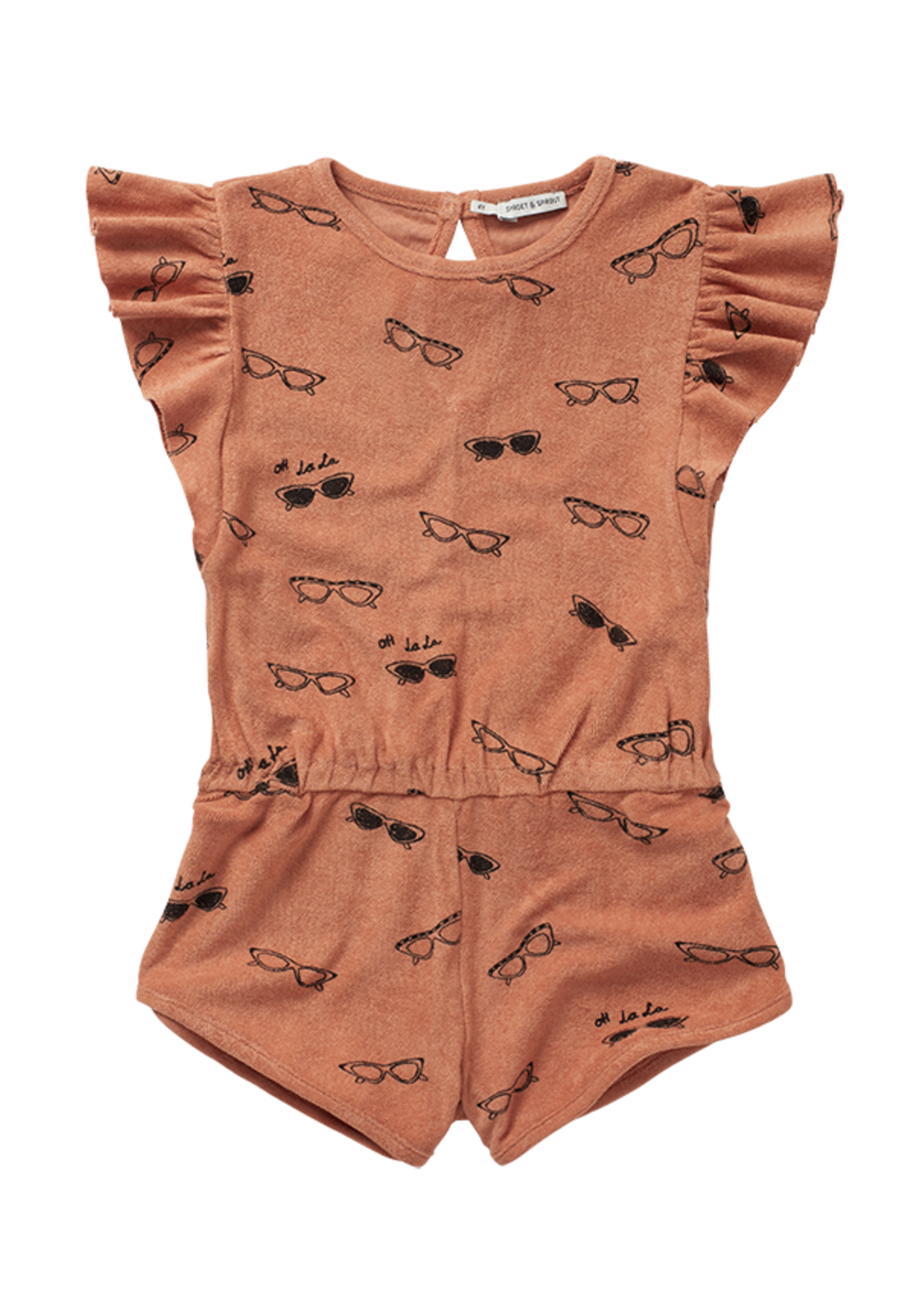 Sproet & Sprout Jumpsuit ruffle shades print cafe, Sproet & Sprout