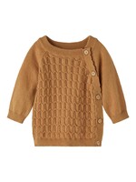 Lil Atelier Dija wrap knit cardigan Chipmunk baby, Lil Atelier