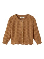 Lil Atelier Dija Loose knit cardigan Chipmunk, Lil Atelier