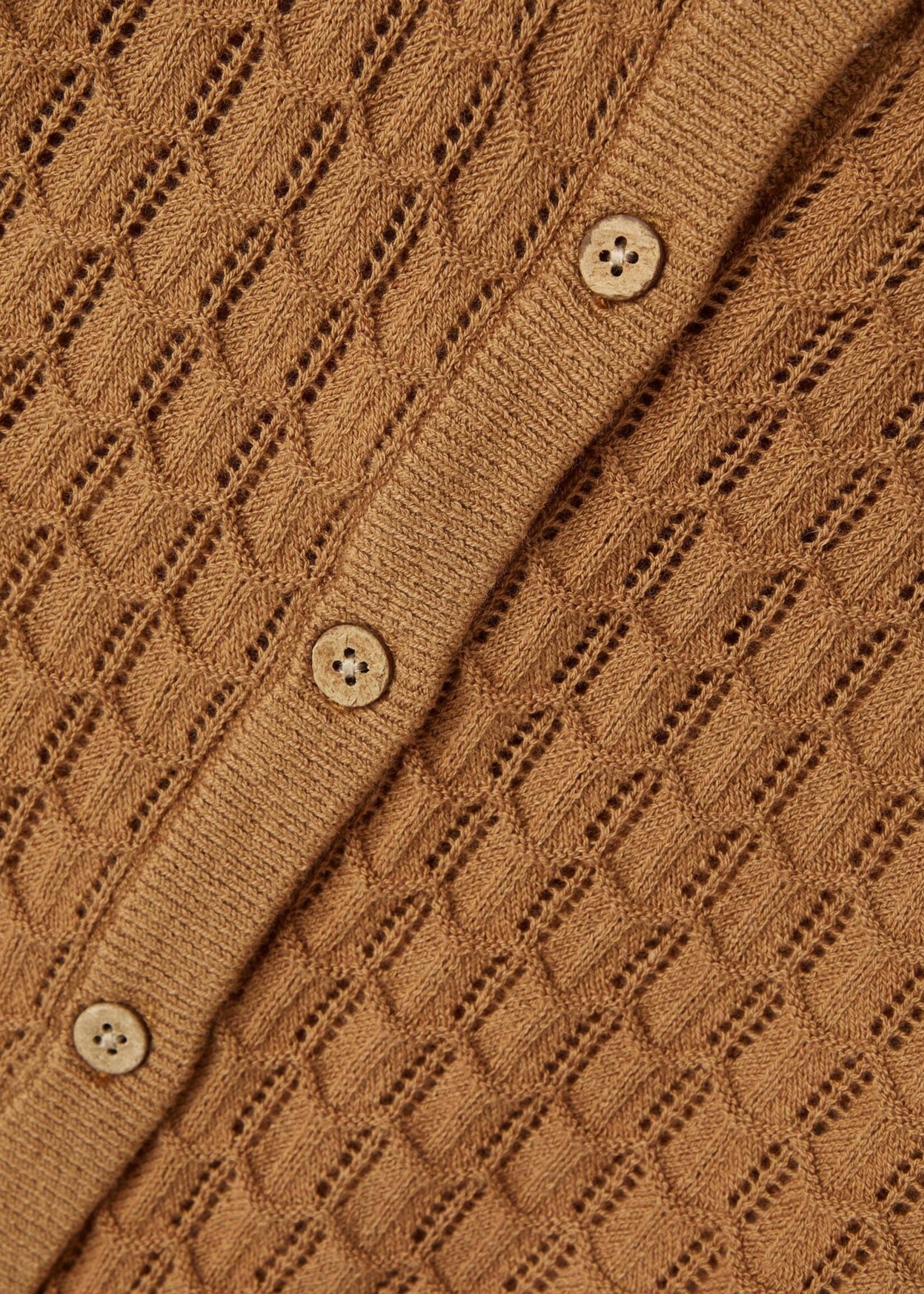 Lil Atelier Dija Loose knit cardigan Chipmunk, Lil Atelier