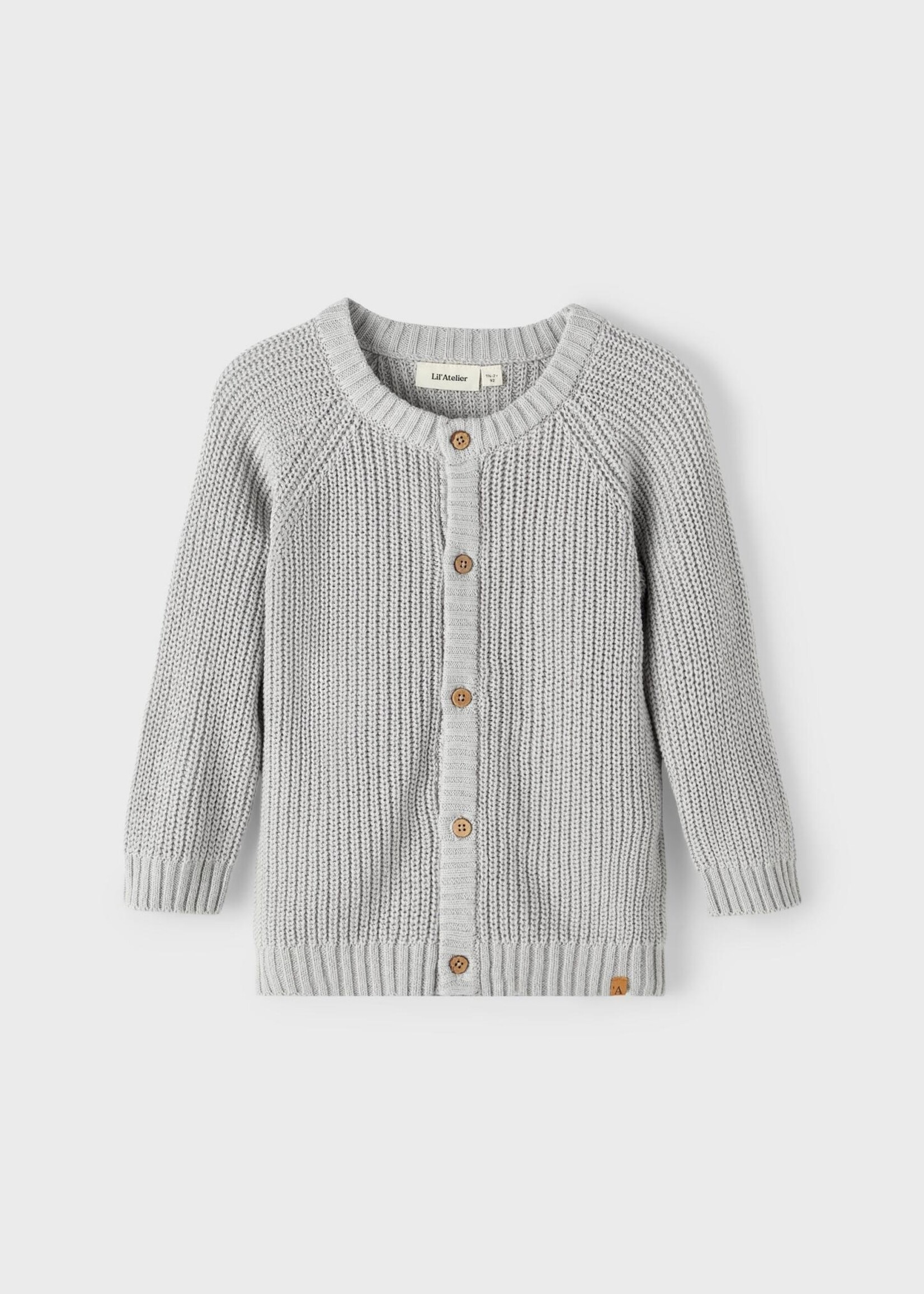 Lil Atelier Emlen knit cardigan Harbor mist, Lil Atelier
