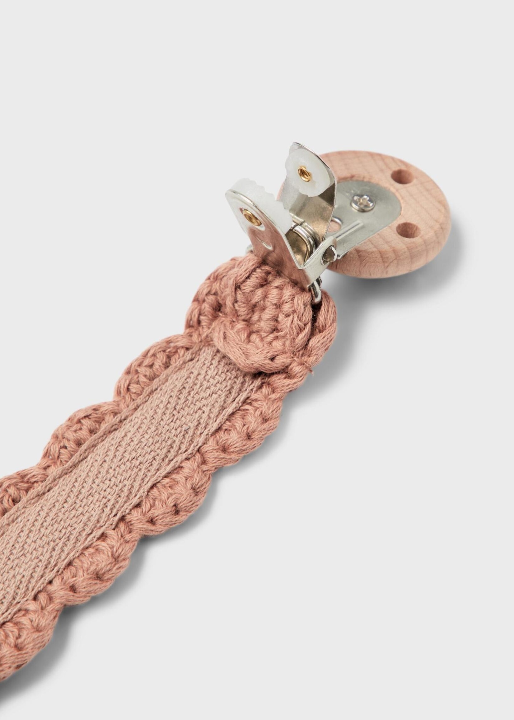 Lil Atelier Crochet speenkoord Mocha Mousse, Lill Atelier