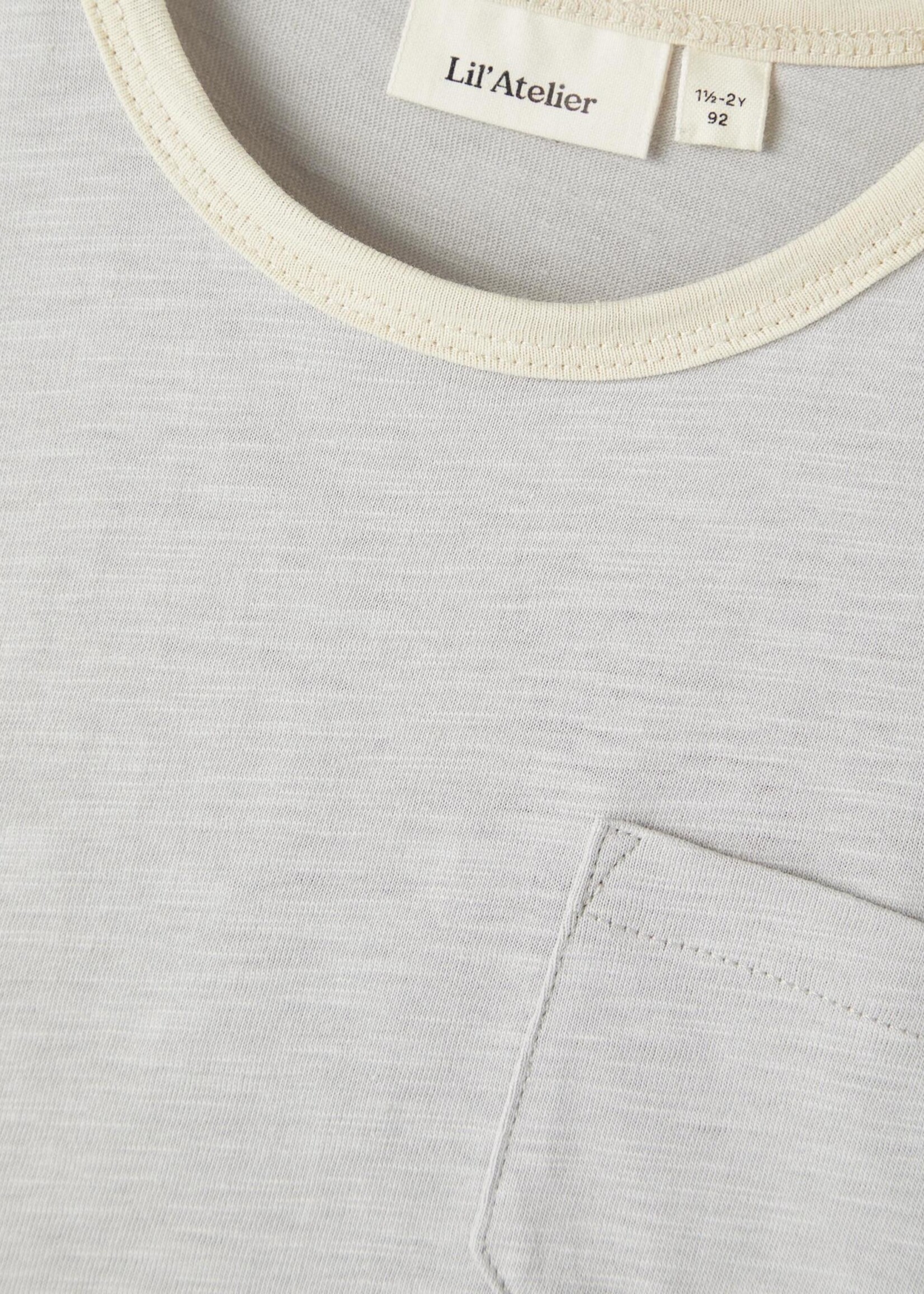 Lil Atelier Dawson solid Loose T-shirt Harbor mist, Lil Atelier