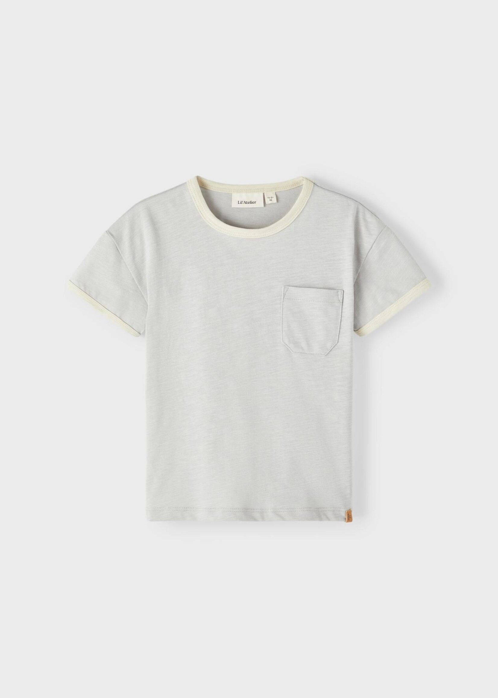 Lil Atelier Dawson solid Loose T-shirt Harbor mist, Lil Atelier