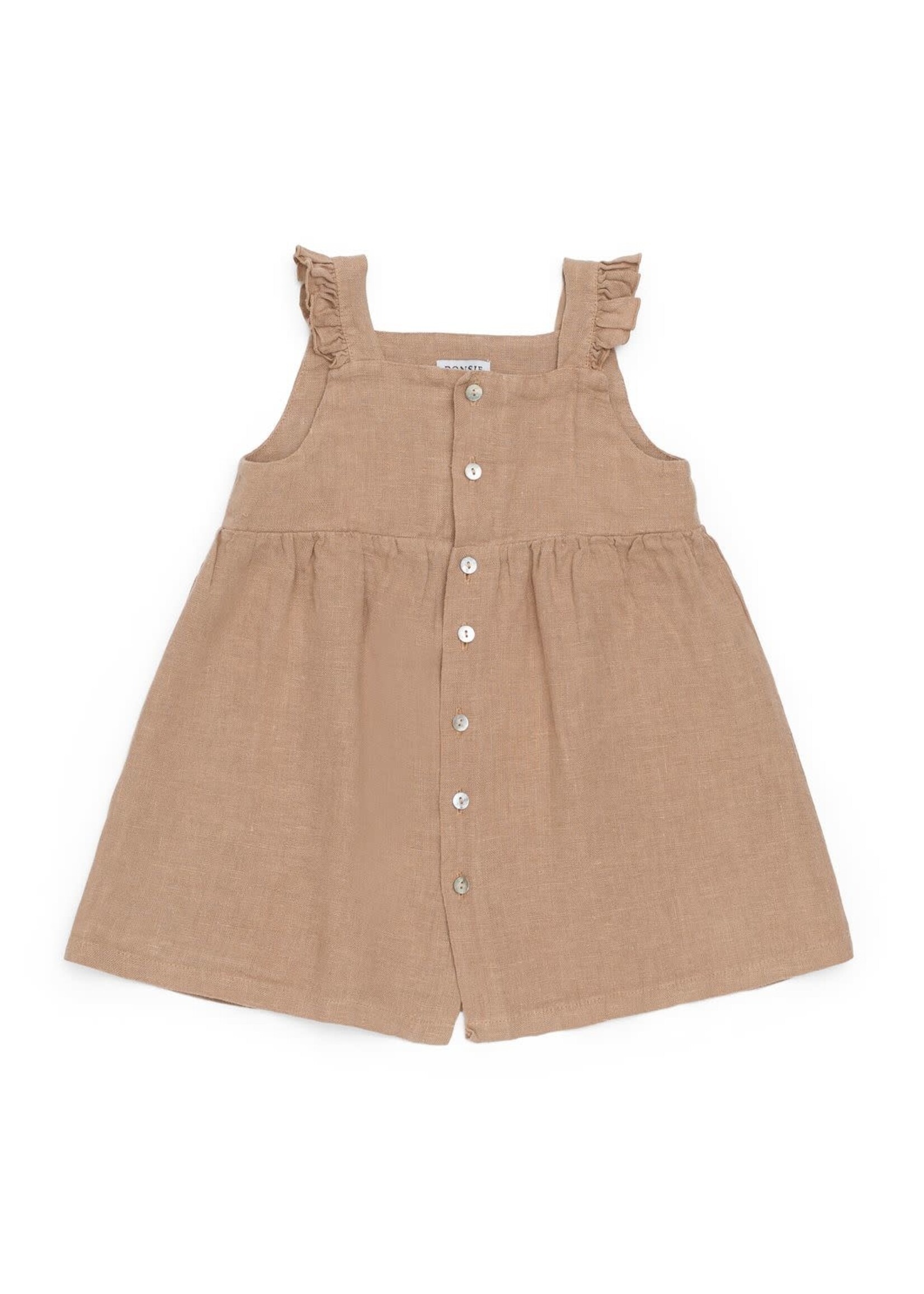 Floor dress Rose Mocha, Donsje Amsterdam