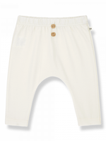 1 + in The Family Celina jersey pants Ecru organic, 1+ in the family