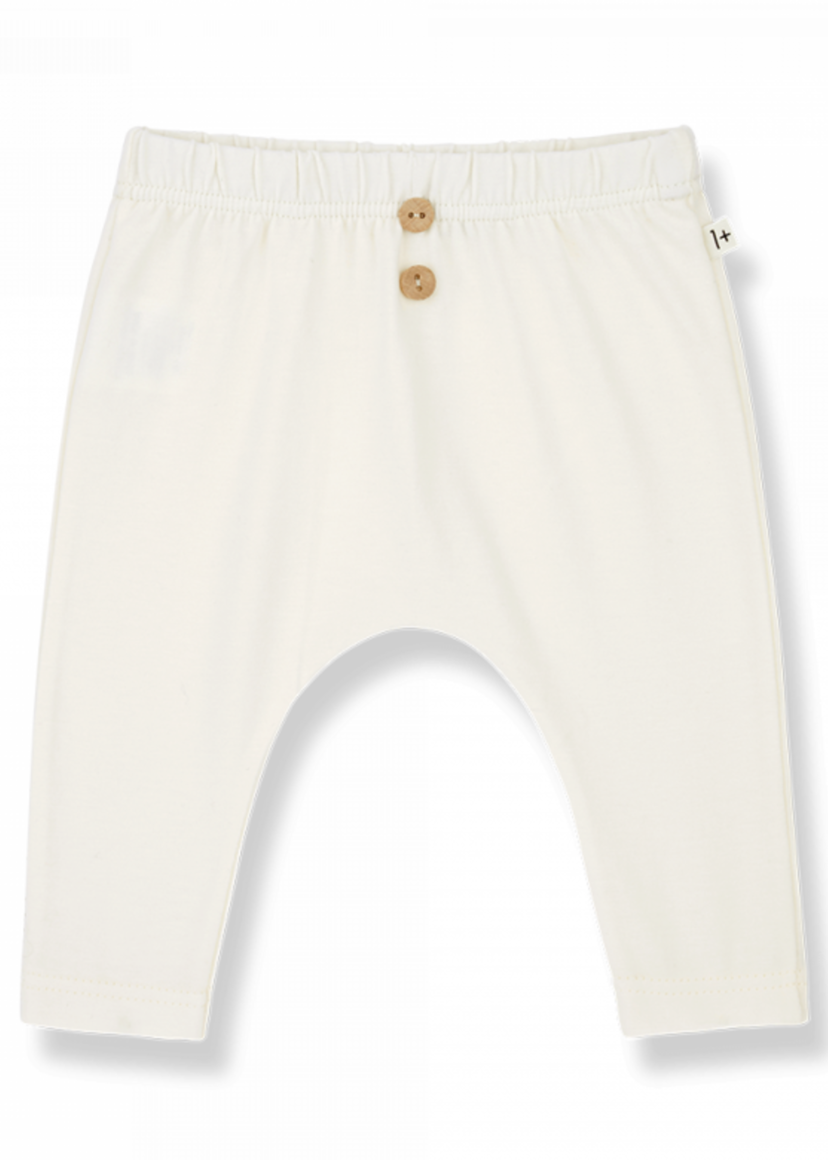 1 + in The Family Celina jersey pants Ecru organic, 1+ in the family