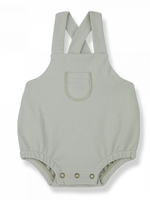 1 + in The Family Soft fleece newborn jumpsuit Dean jade, 1+ in the family