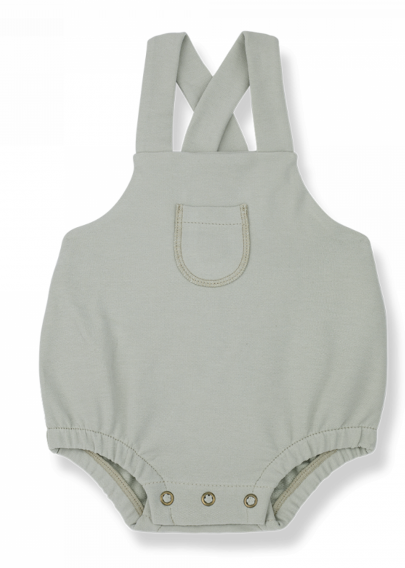 1 + in The Family Soft fleece newborn jumpsuit Dean jade, 1+ in the family