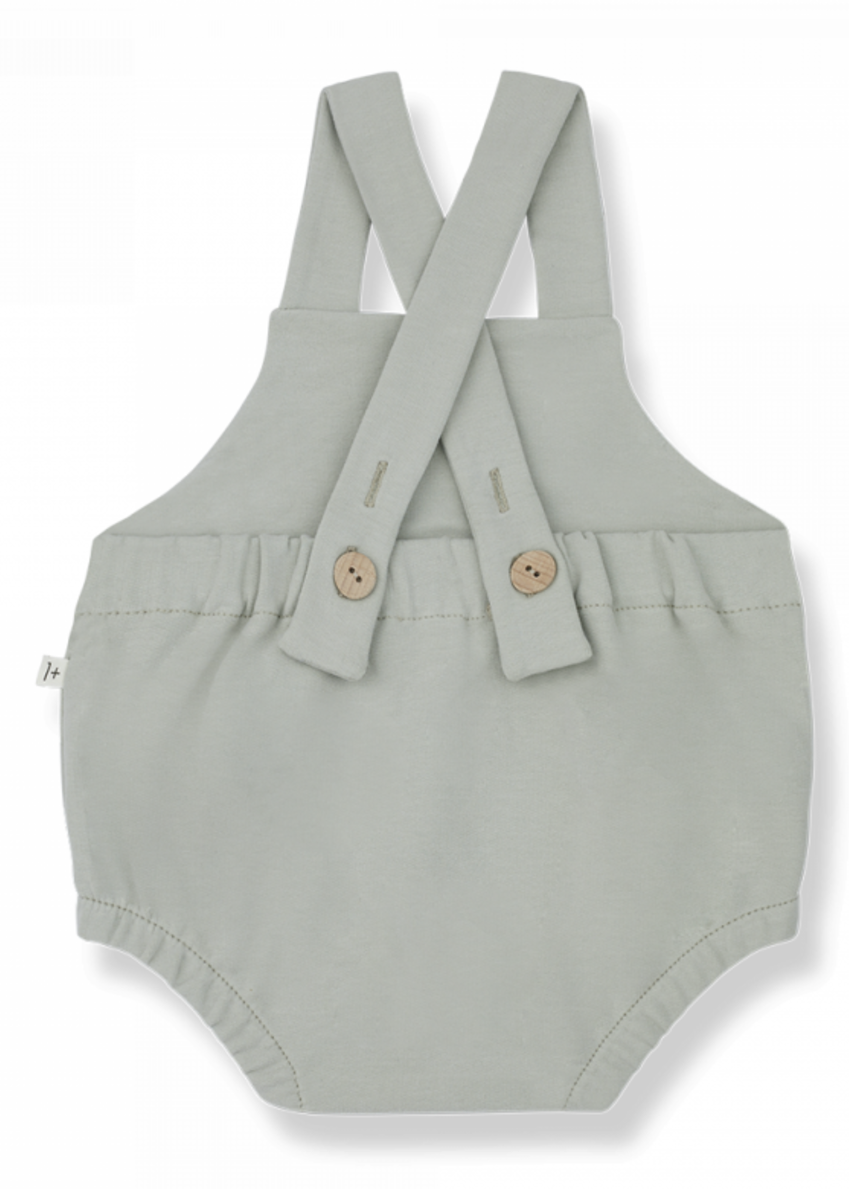 1 + in The Family Soft fleece newborn jumpsuit Dean jade, 1+ in the family