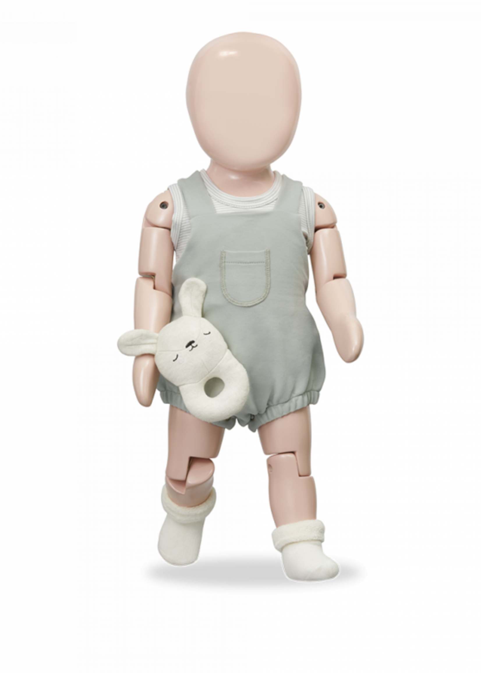 1 + in The Family Soft fleece newborn jumpsuit Dean jade, 1+ in the family