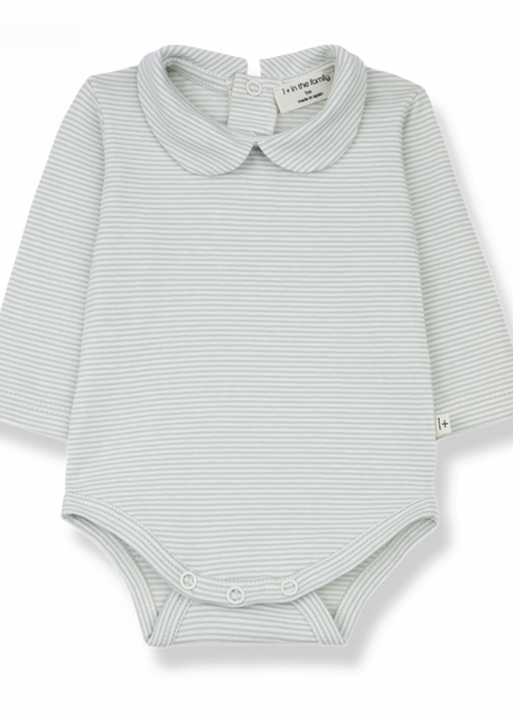 1 + in The Family Romper Gavina fine stripes jade, 1+ in the family