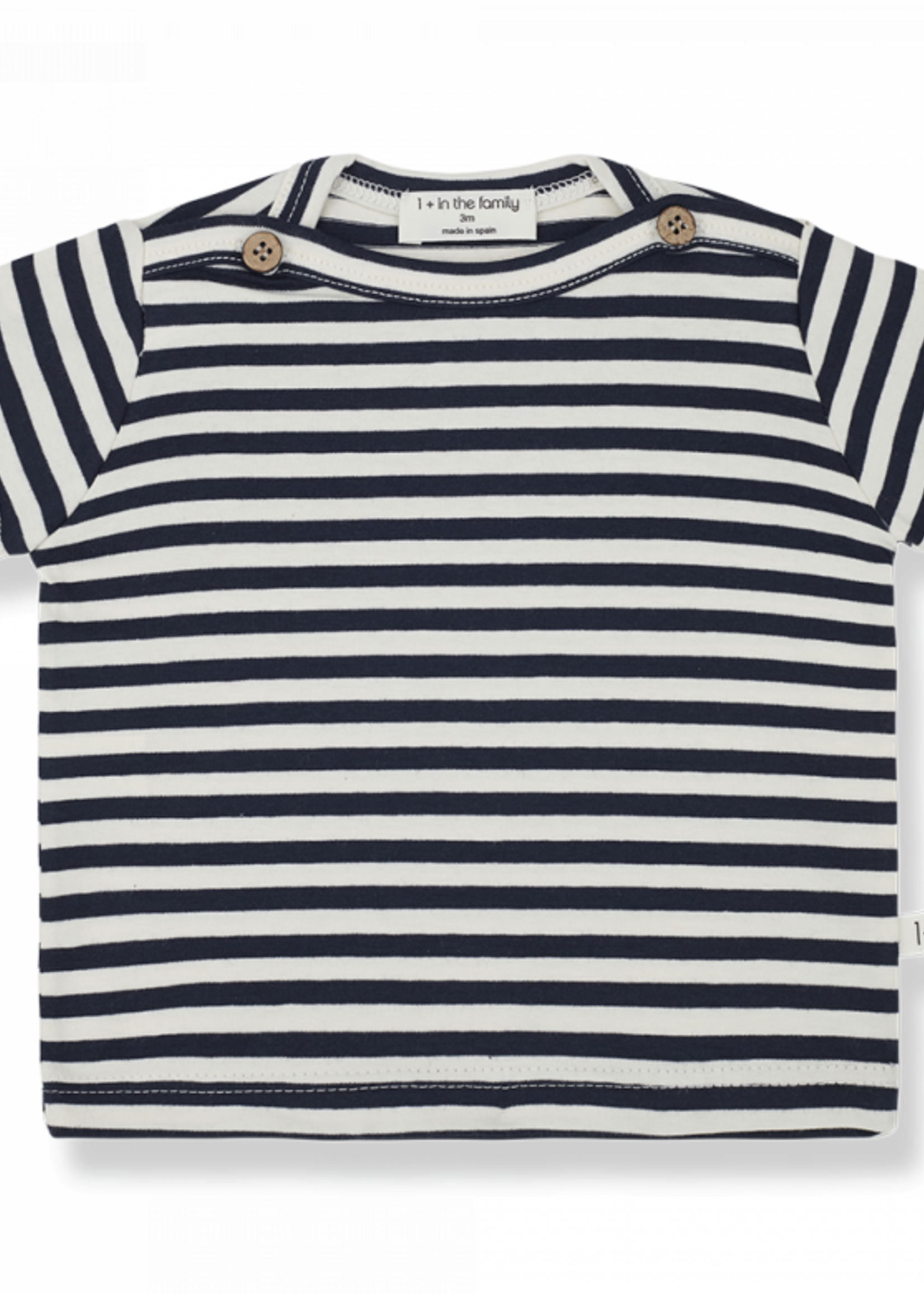 1 + in The Family T-shirt Ken Blue notte stripes, 1+ in the Family