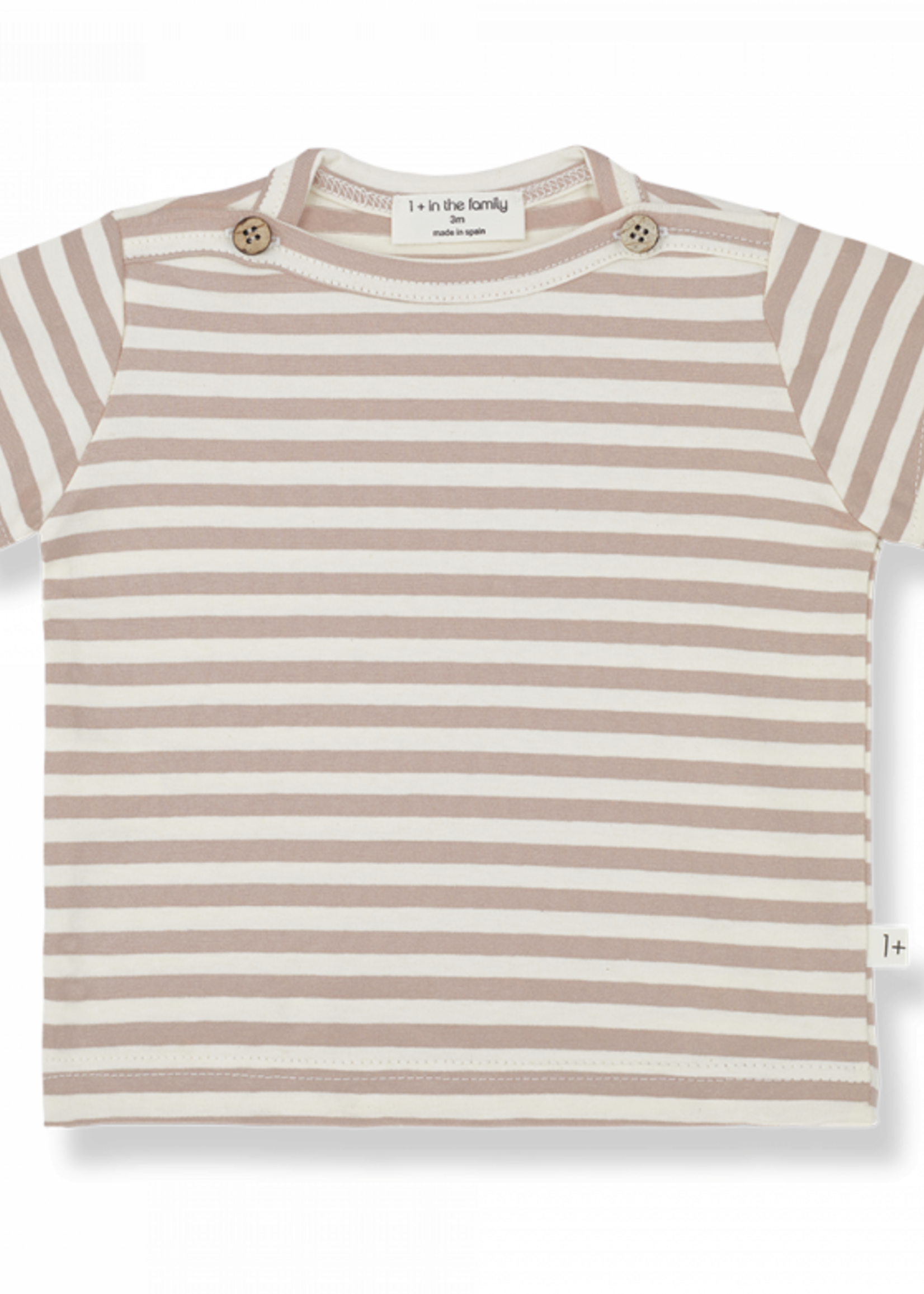 1 + in The Family T-shirt Ken Rose stripes, 1+ in the Family