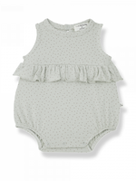 1 + in The Family Newborn romper Vinyet jade, 1+ in the Family