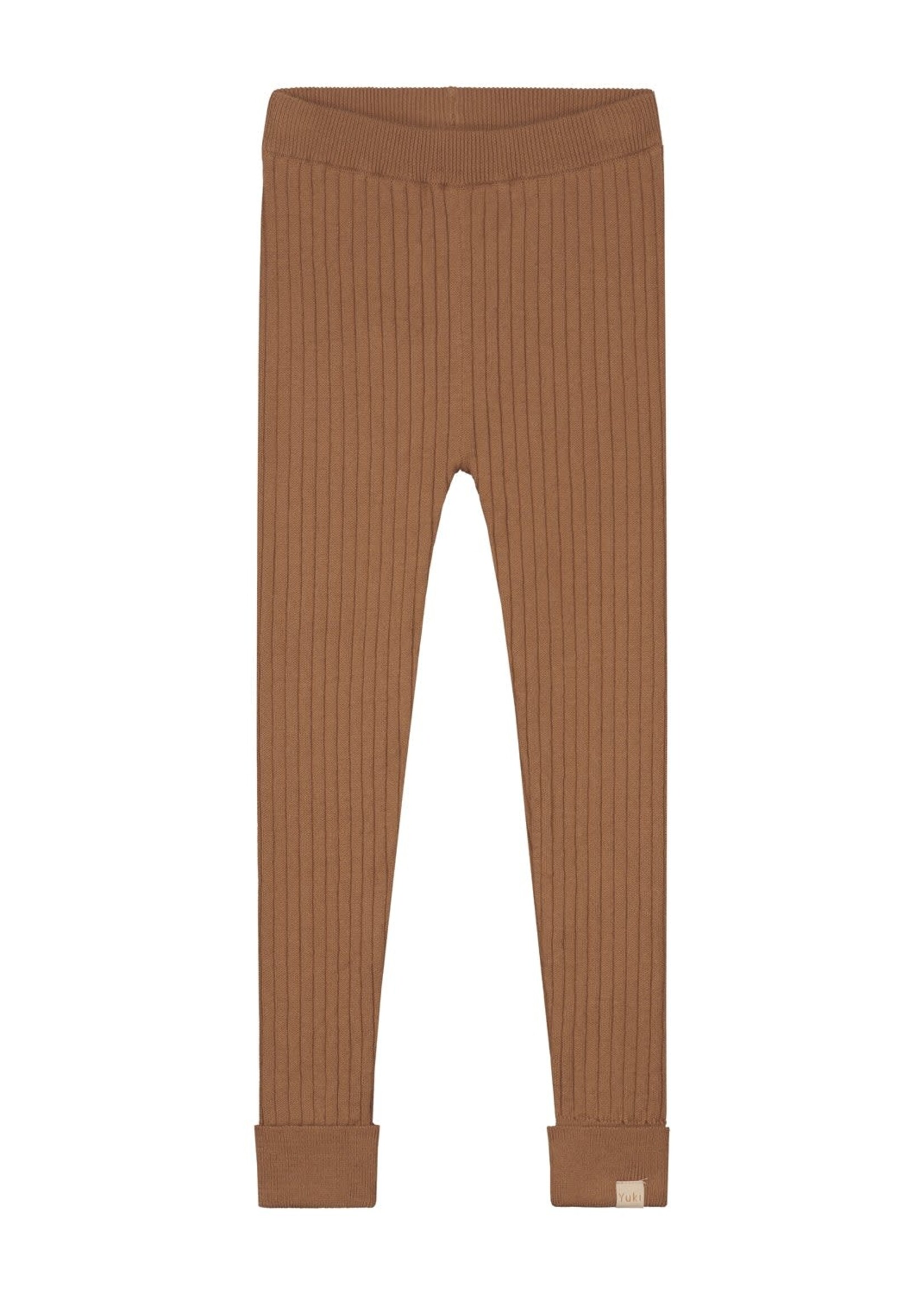 Yuki Yuki specials, knitted legging fine rib Walnut, Yuki