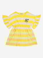 Bobo Choses Yellow stripes ruffles dress, Bobo Choses