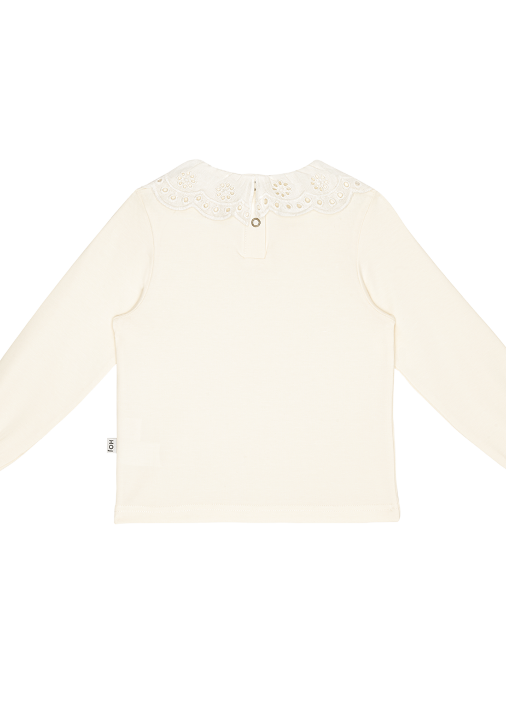 House of Jamie Crochet collar tee cream, House Of Jamie