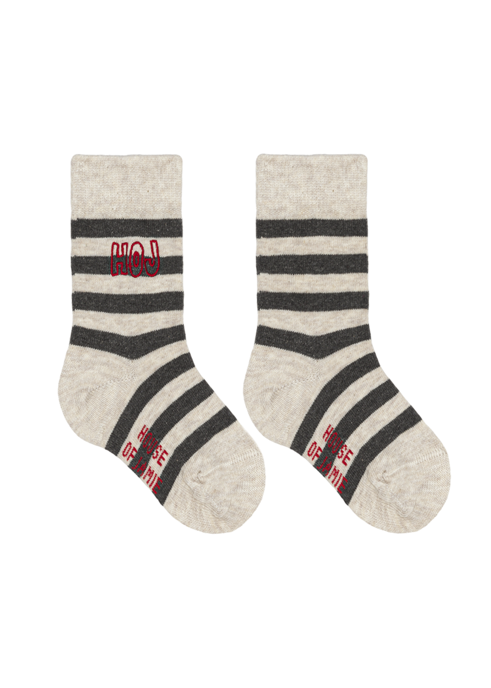 House of Jamie Ankle socks granite stripes, House Of Jamie