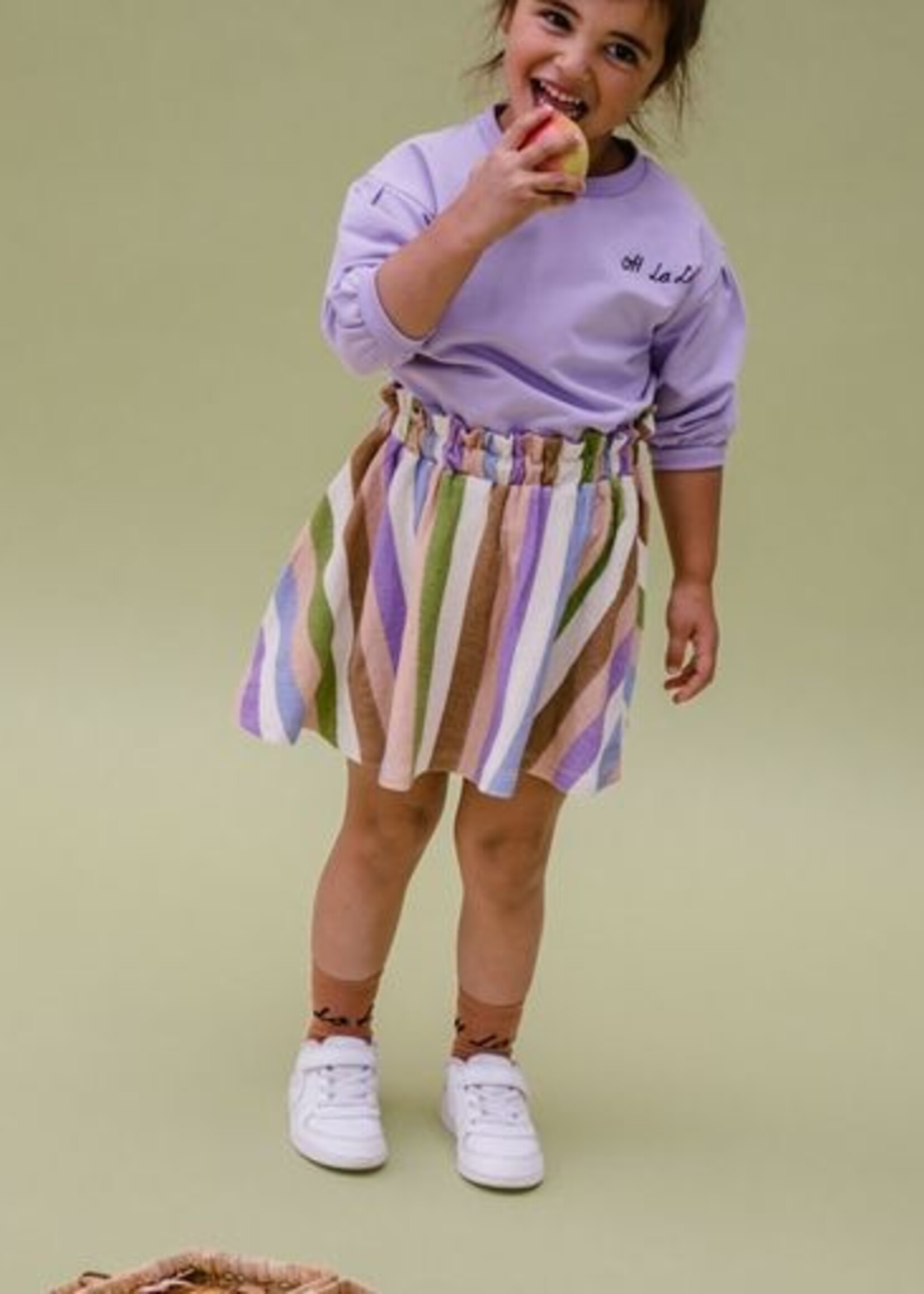 Sproet & Sprout Paperbag skirt stripe print, Sproet & Sprout