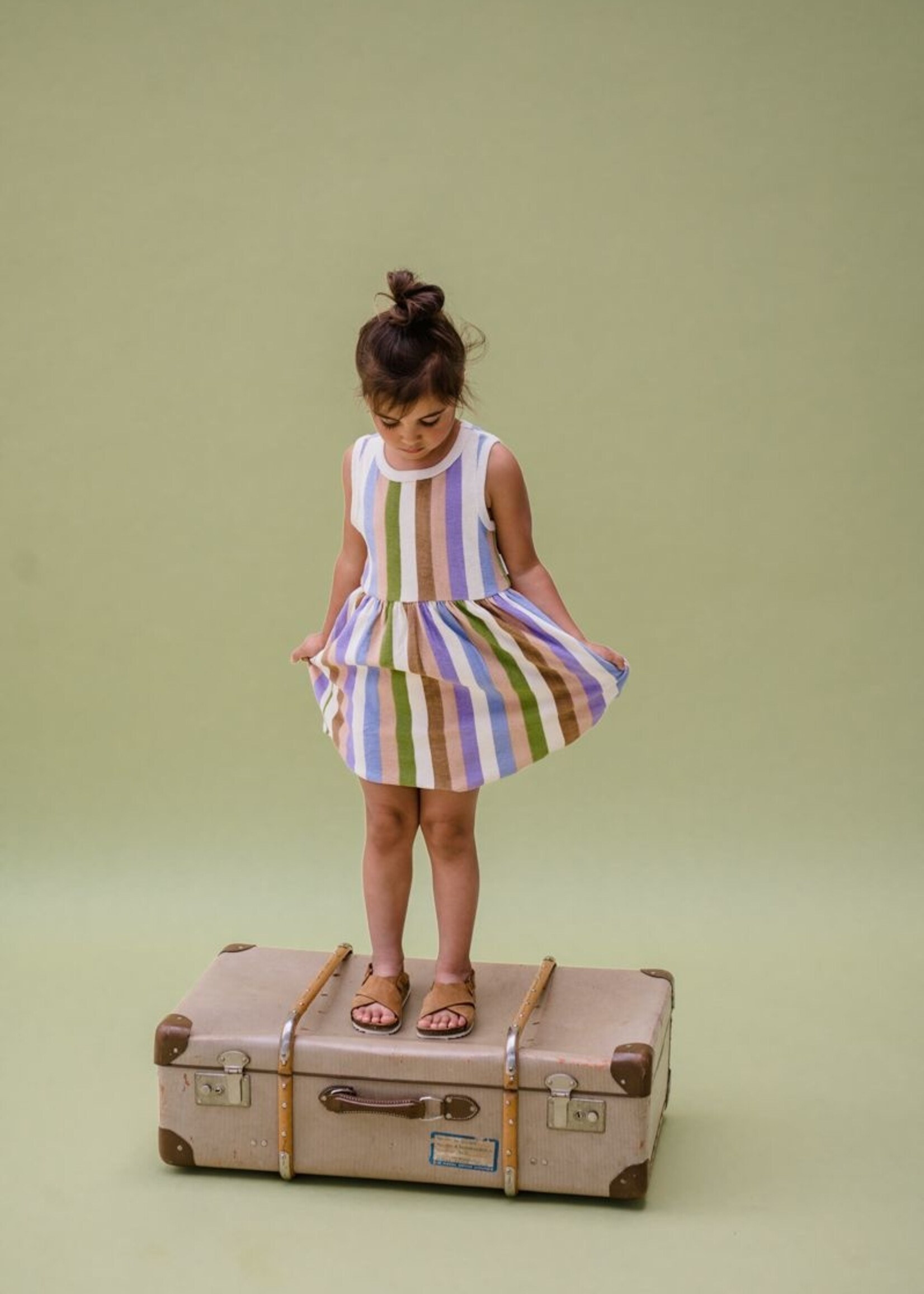 Sproet & Sprout Loose dress sleeveless stripe print, Sproet & Sprout