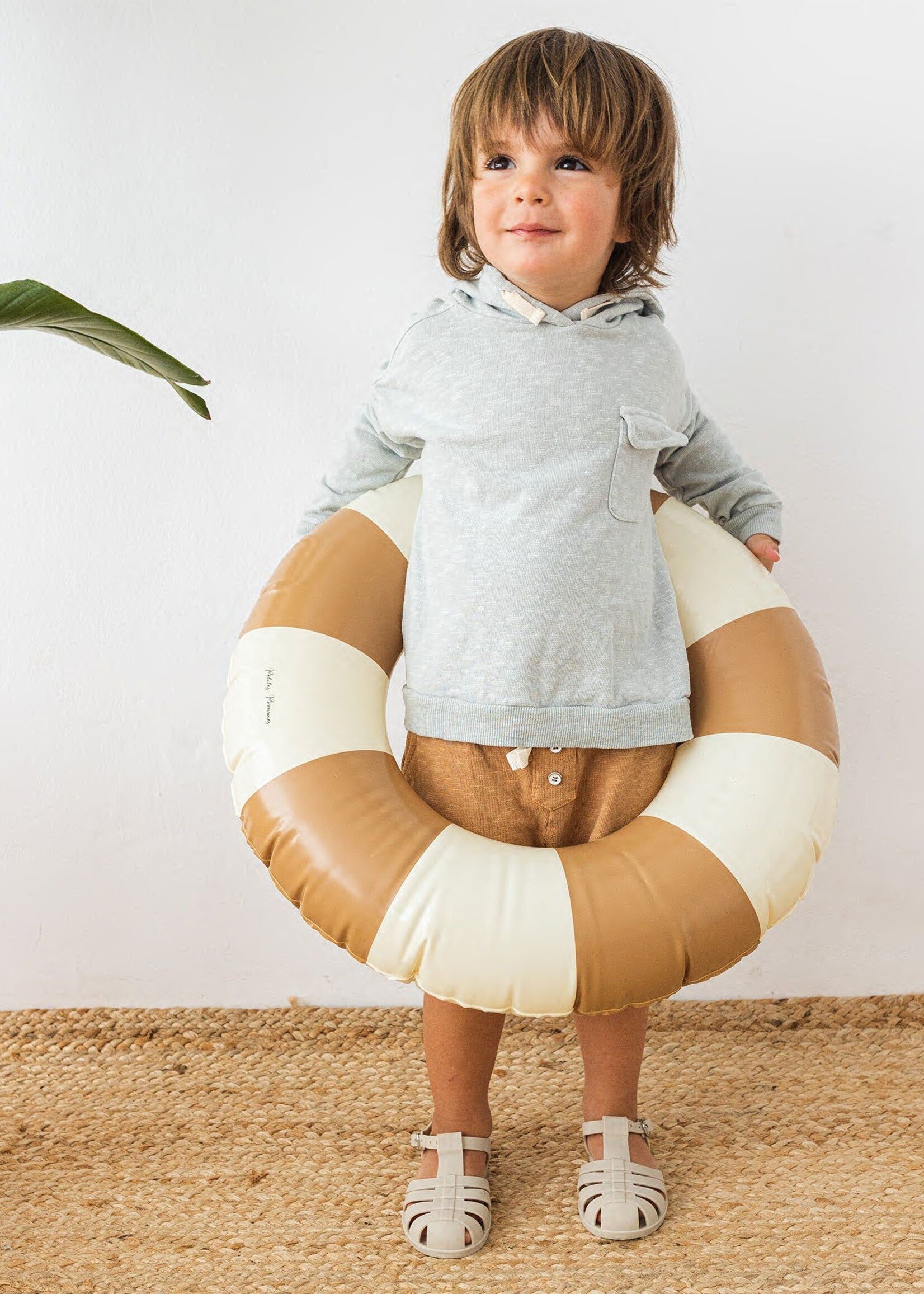 Buho Stripes hood sweater Moon, Buho