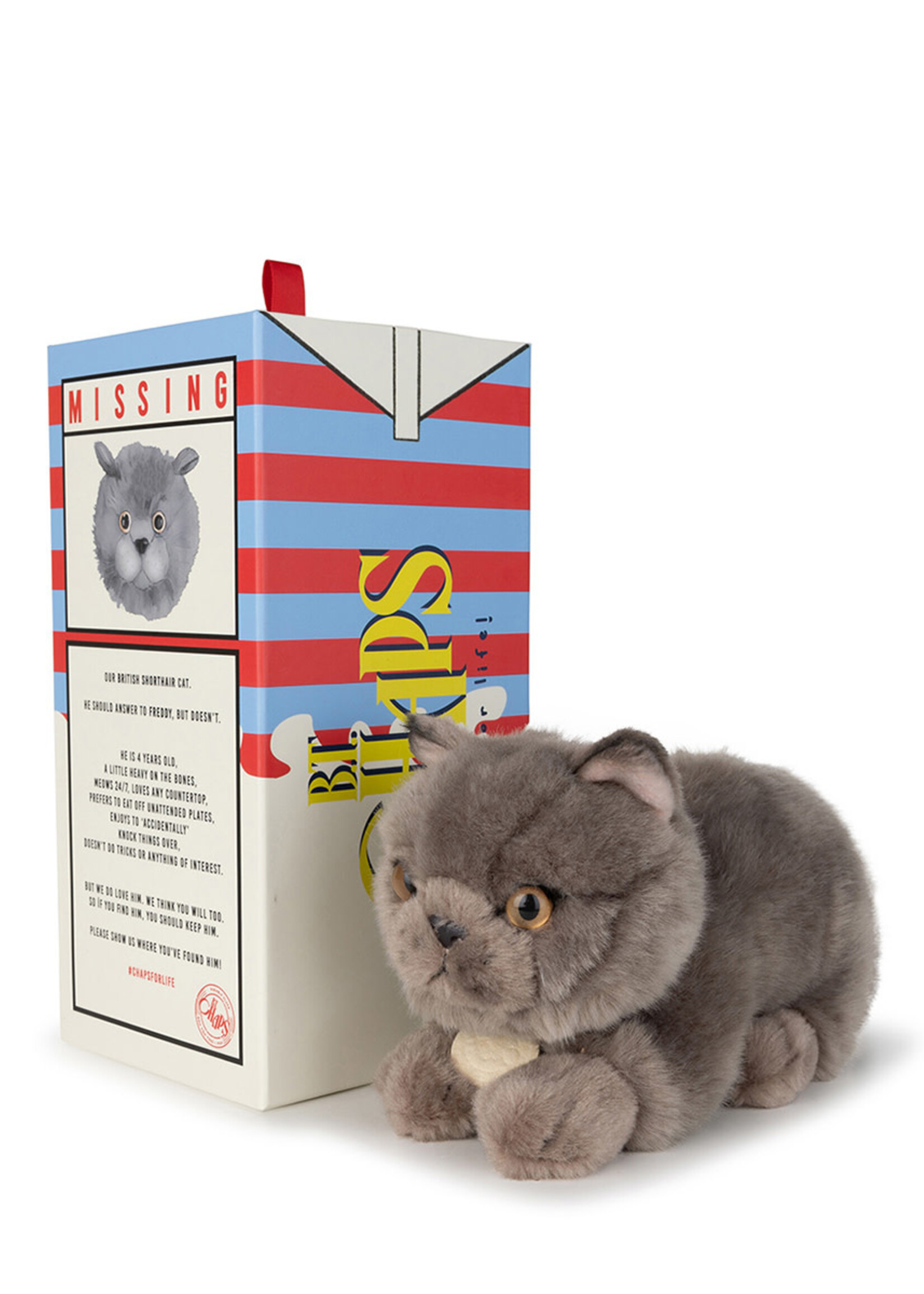Bon Ton Toys Freddy british shorthair cat in giftbox, Bon Ton Toys
