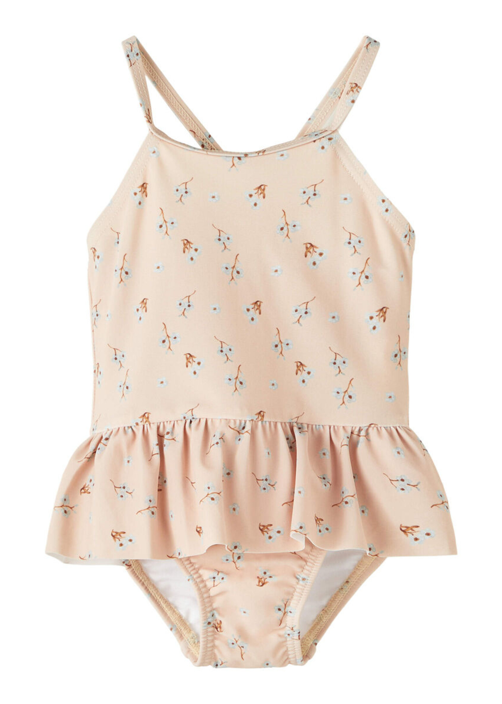 Lil Atelier Fiona strap swimsuit rose dust, Lil Atelier