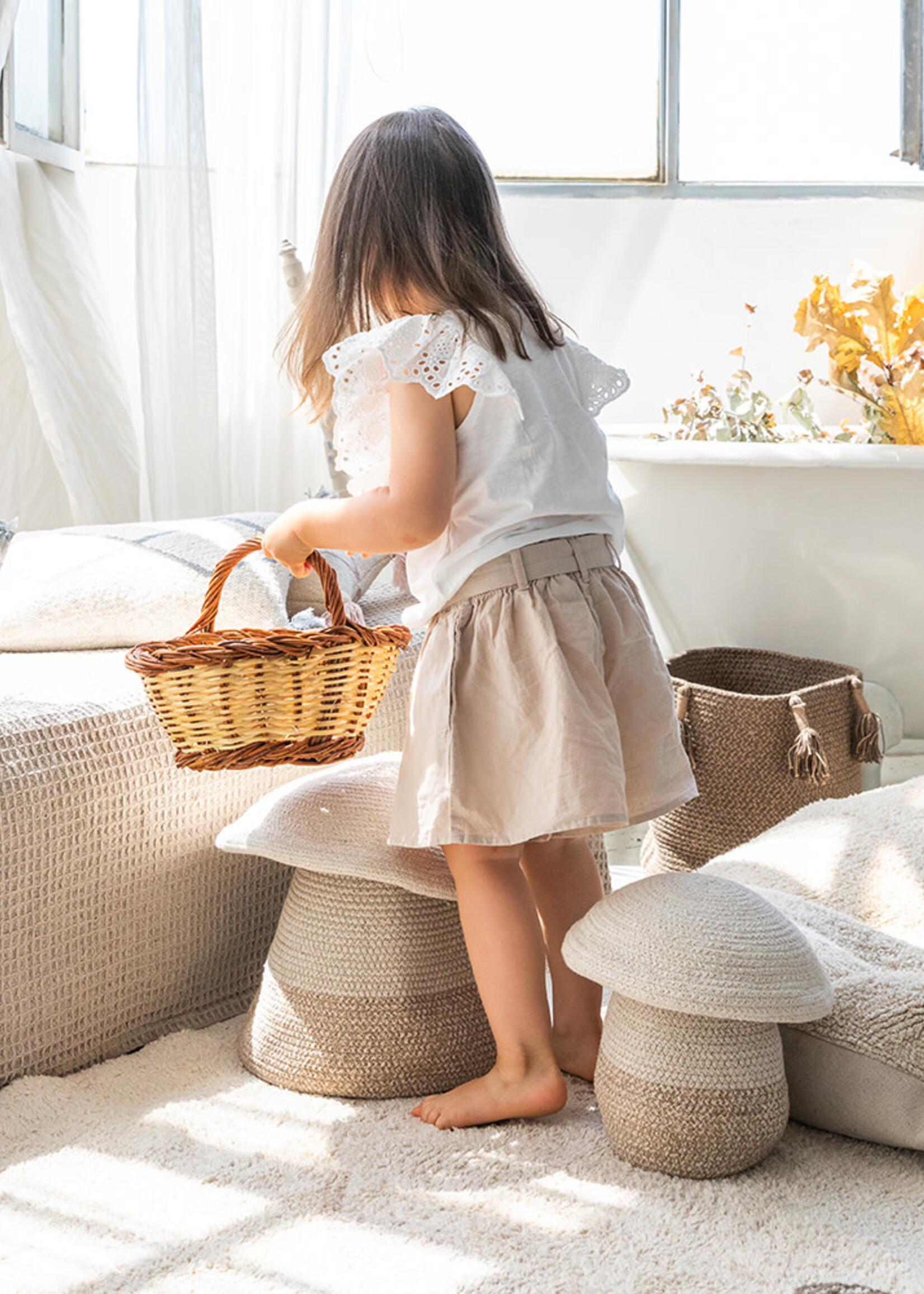 Lorena Canals Mushroom basket, Lorena Canals